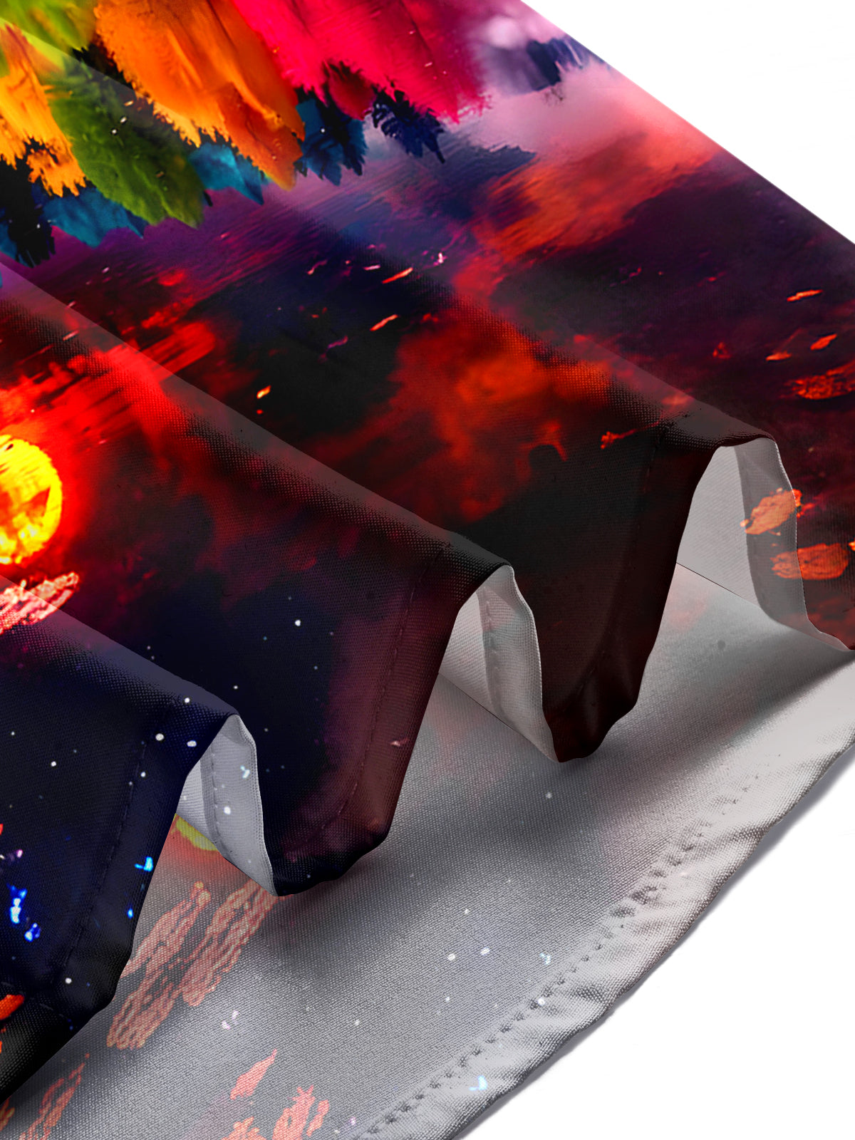 Autumn Forest Park Tree Men's Pocket Long Sleeve Shirts