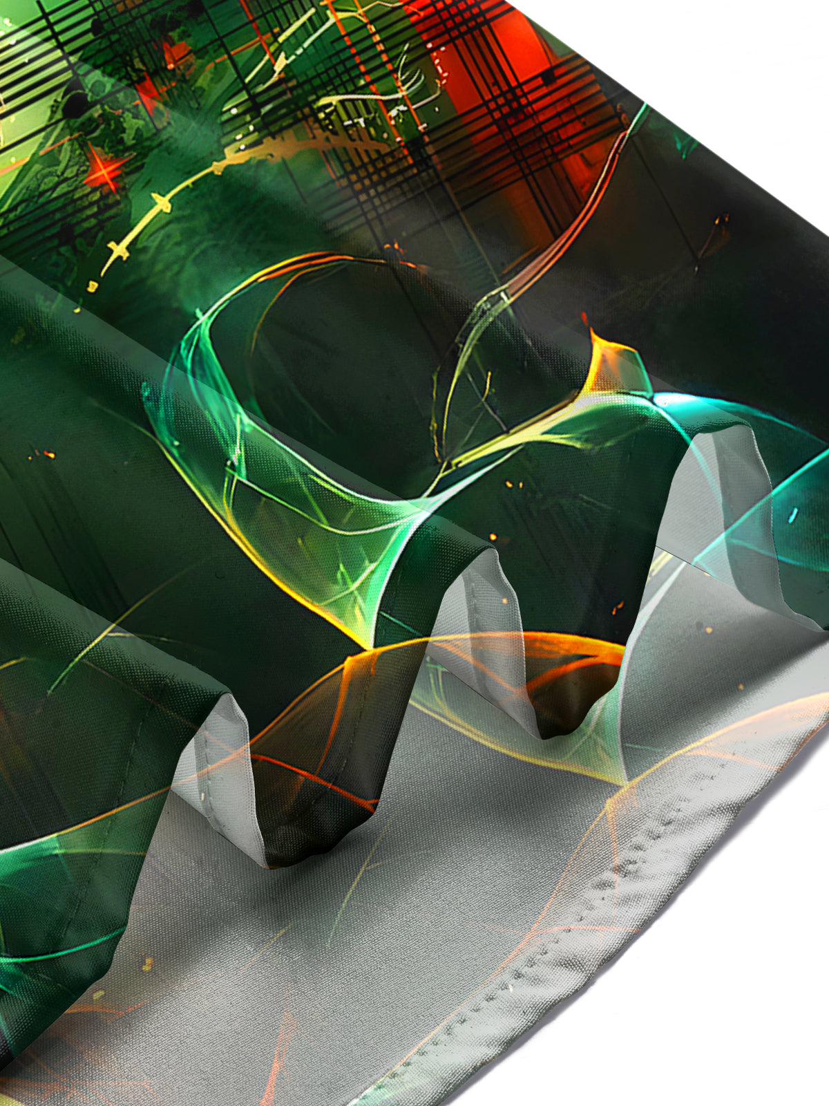 Christmas Check Pattern Musical Note Men's Pocket Long Sleeve Shirts