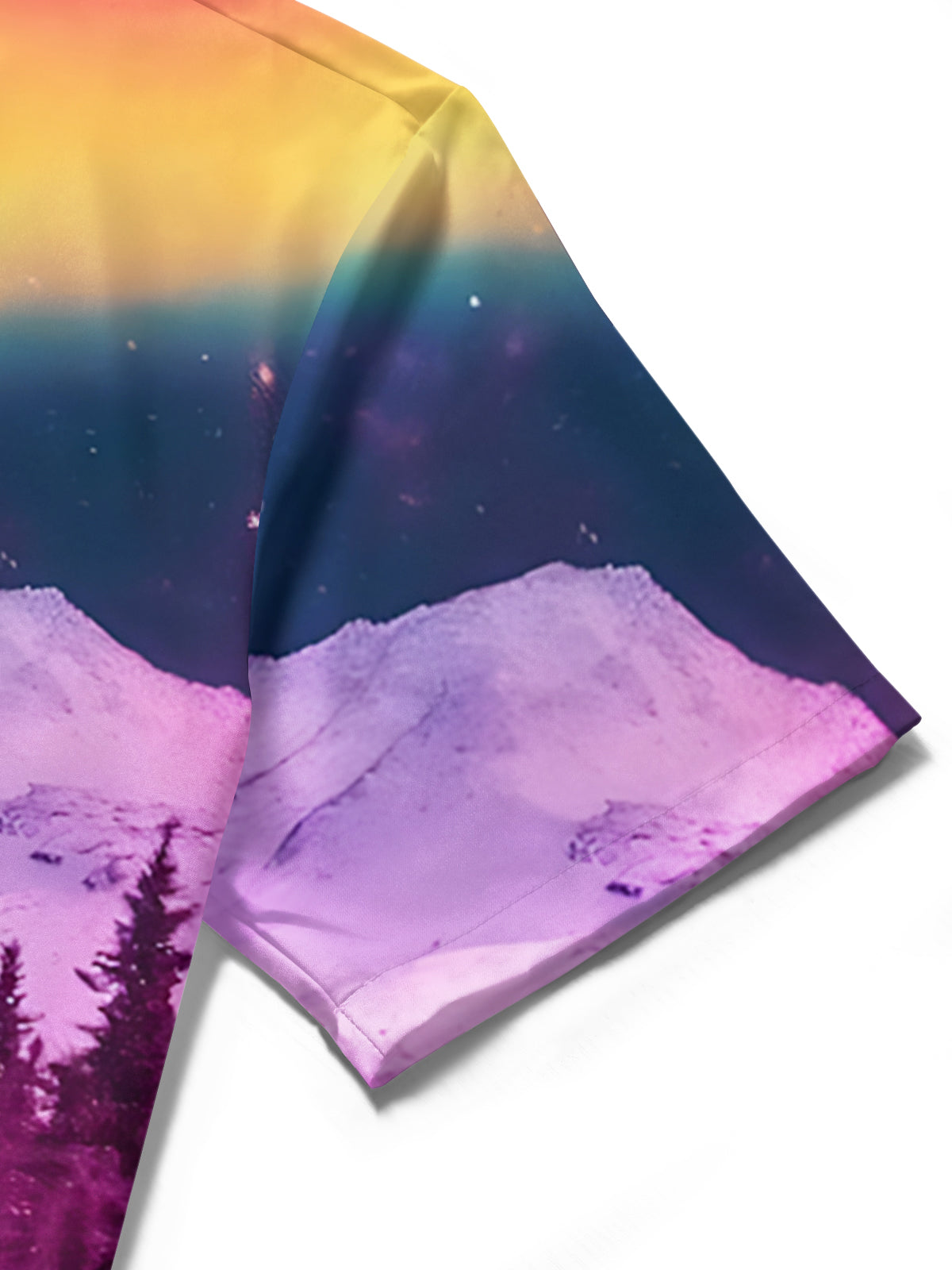 Polar Bear Print Men's Pocket Short Sleeve Shirts