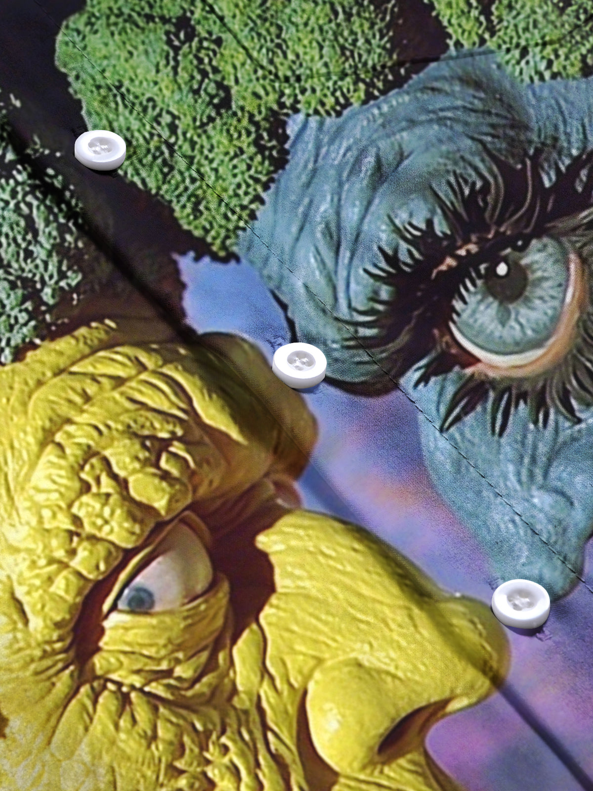 Abstract Vegetable Art Print Men's Pocket Short Sleeve Shirts