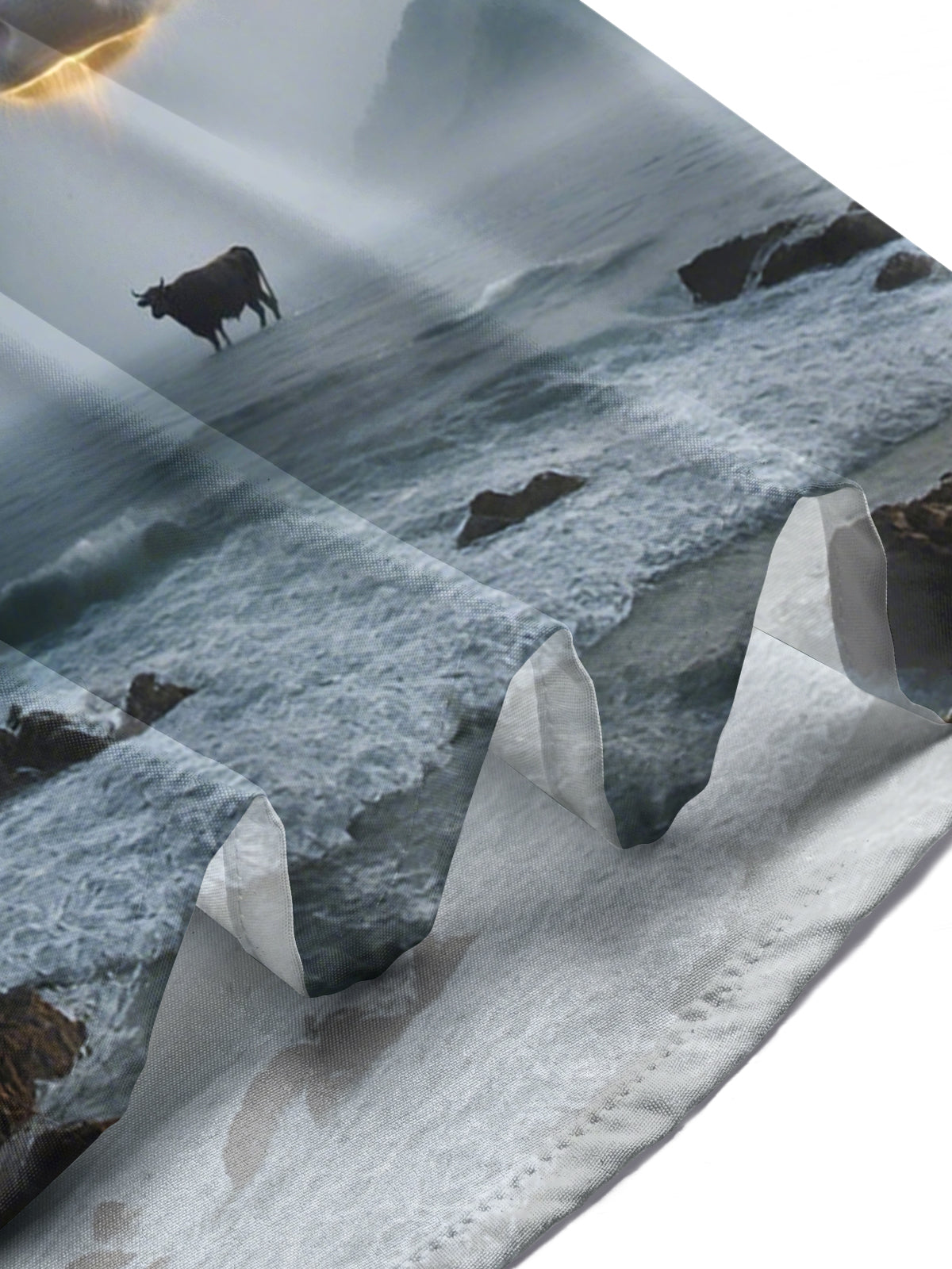 Cow Print Men's Pocket Short Sleeve Shirts