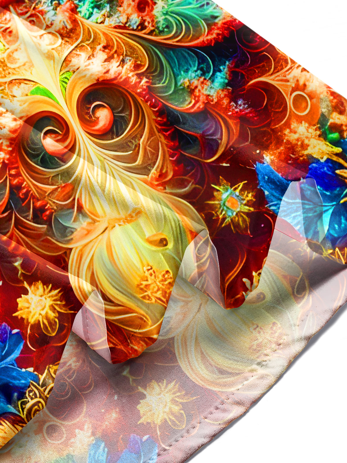 Funny Santa Claus Swirl Xmas Men's Pocket Short Sleeve Shirts