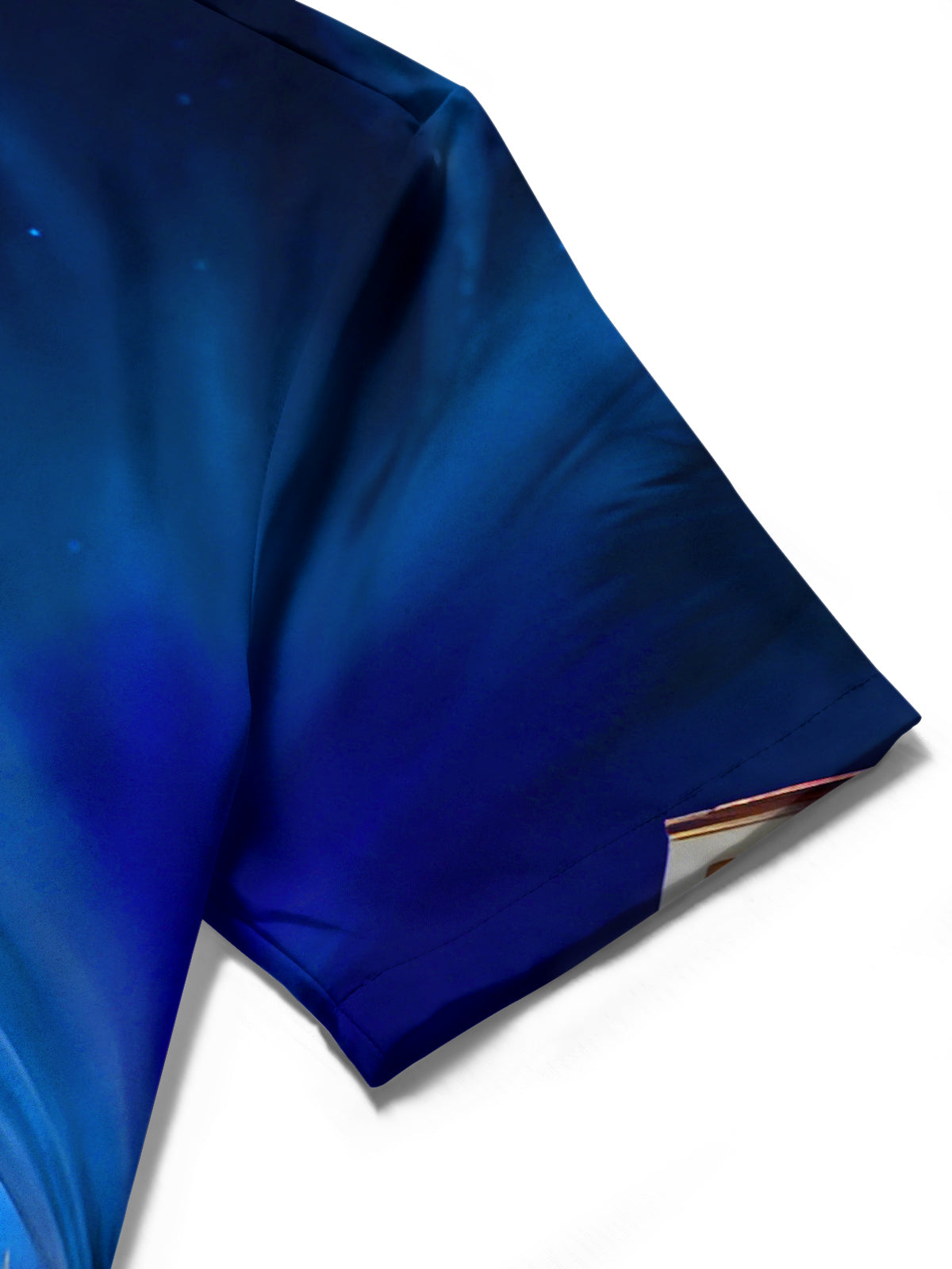 Art Coconut Trees Moon Houses Dark Night Men's Pocket Short Sleeve Shirts