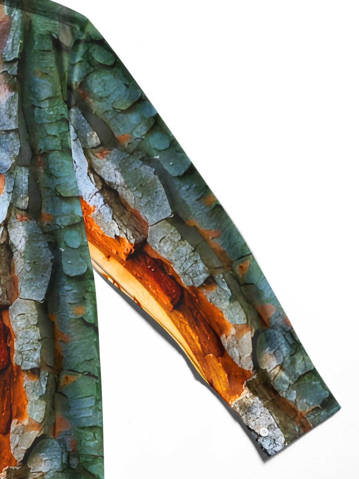 Funny Woodpecker Art Sculpture Men's Pocket Long Sleeve Shirts