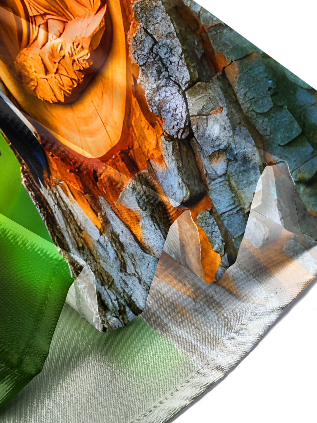 Funny Woodpecker Art Sculpture Men's Pocket Long Sleeve Shirts