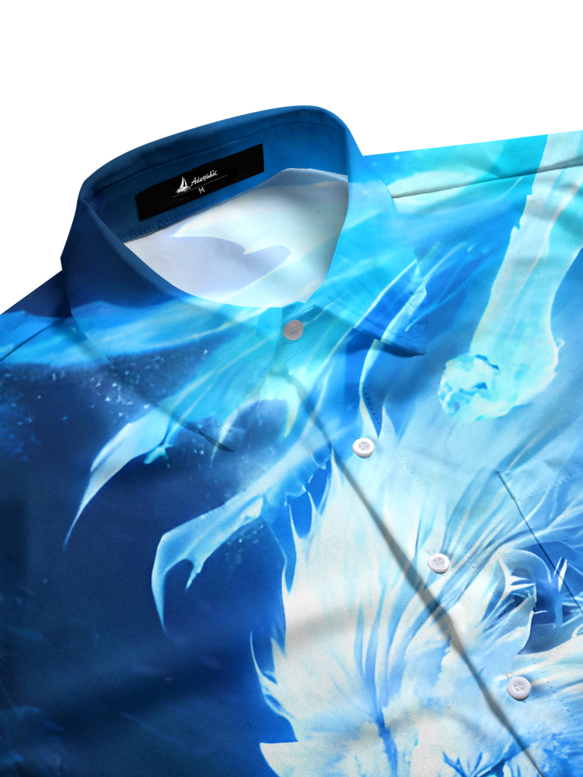 Winter Snow Lion Men's Pocket Long Sleeve Shirts