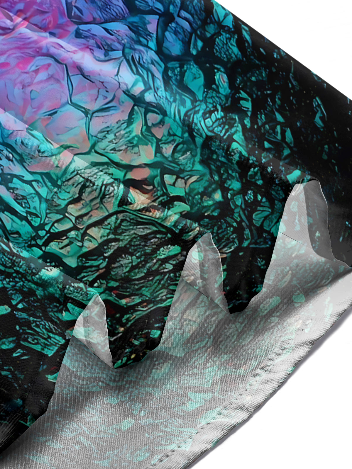 Gradient Print Men's Pocket Long Sleeve Shirts