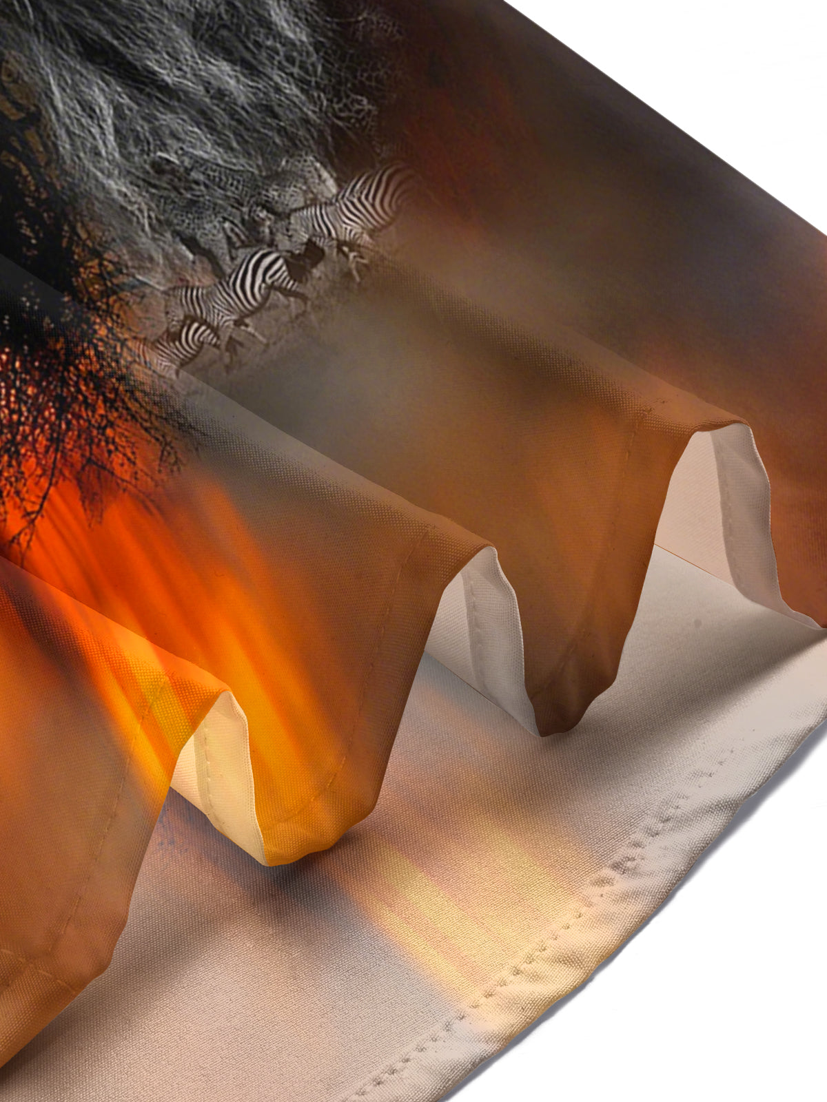 Lion Print Men's Pocket Short Sleeve Shirts