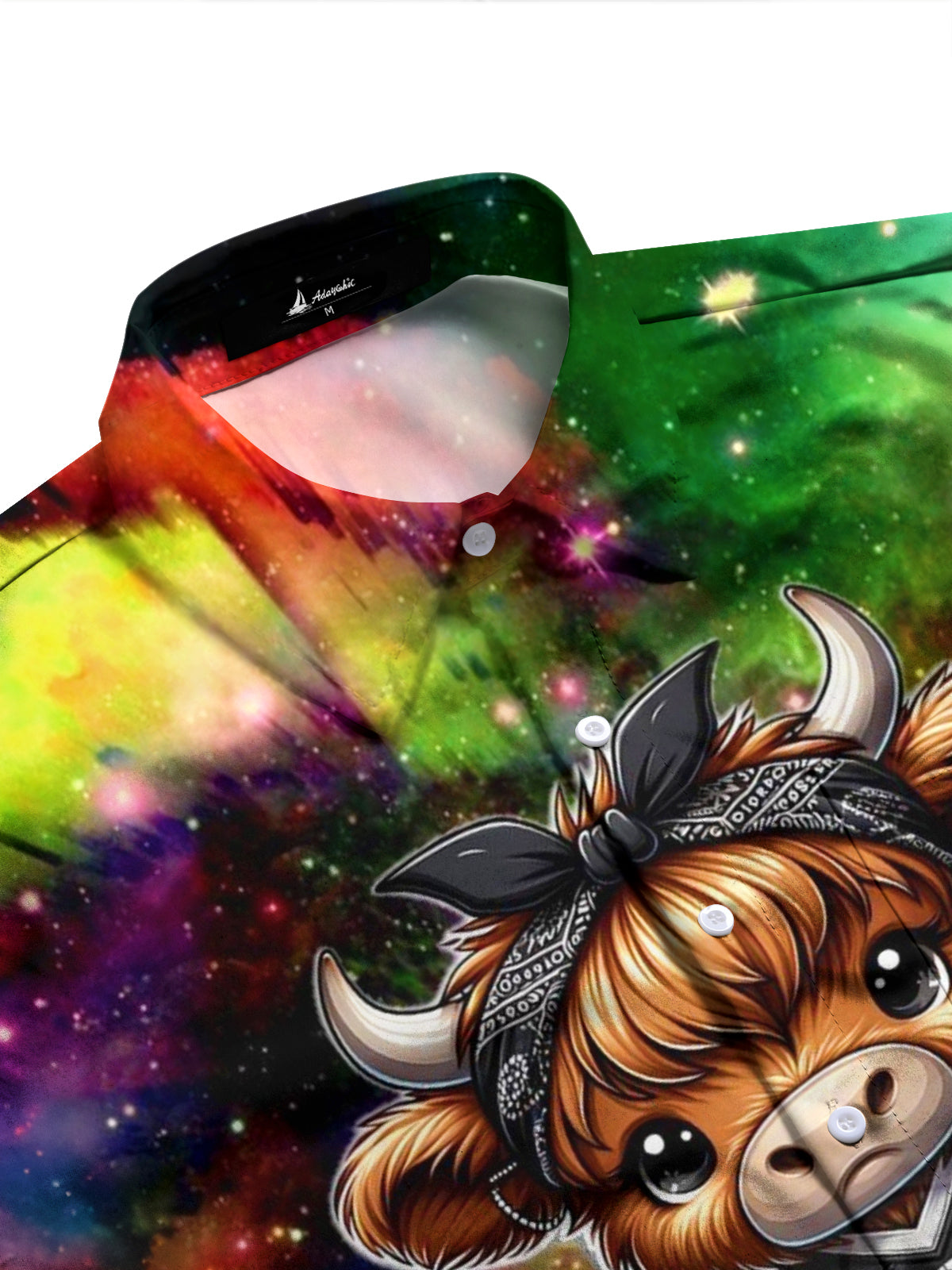 Highland Cattle American Football Print Men's Pocket Short Sleeve Shirts