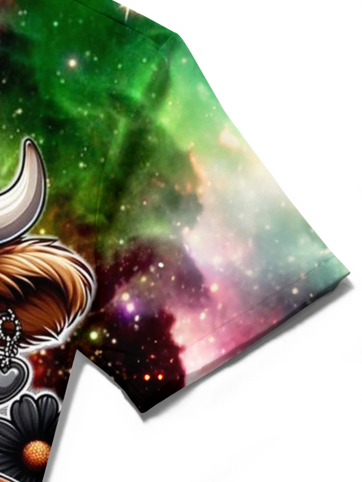 Highland Cattle American Football Print Men's Pocket Short Sleeve Shirts