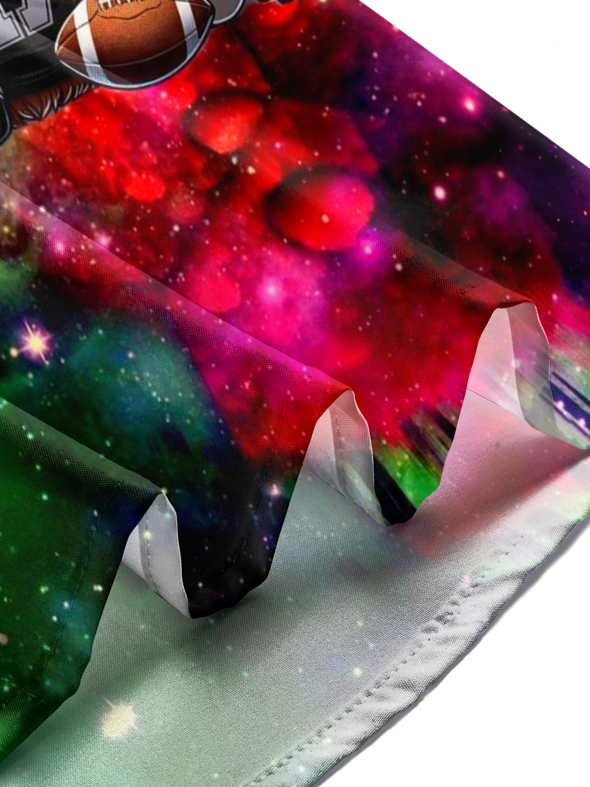 Highland Cattle American Football Print Men's Pocket Short Sleeve Shirts