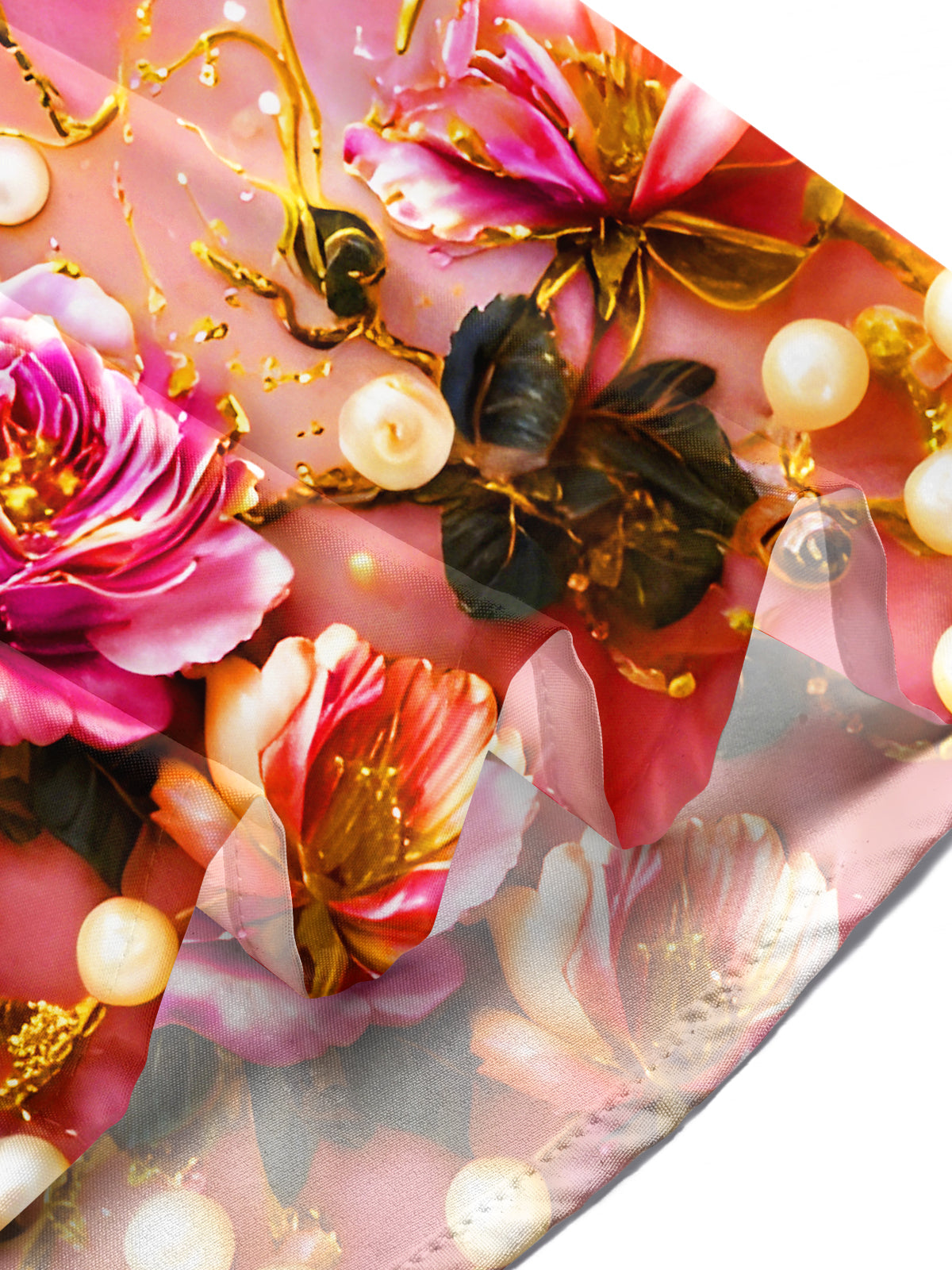 Art Gilded Bee Floral Men's Pocket Short Sleeve Shirts