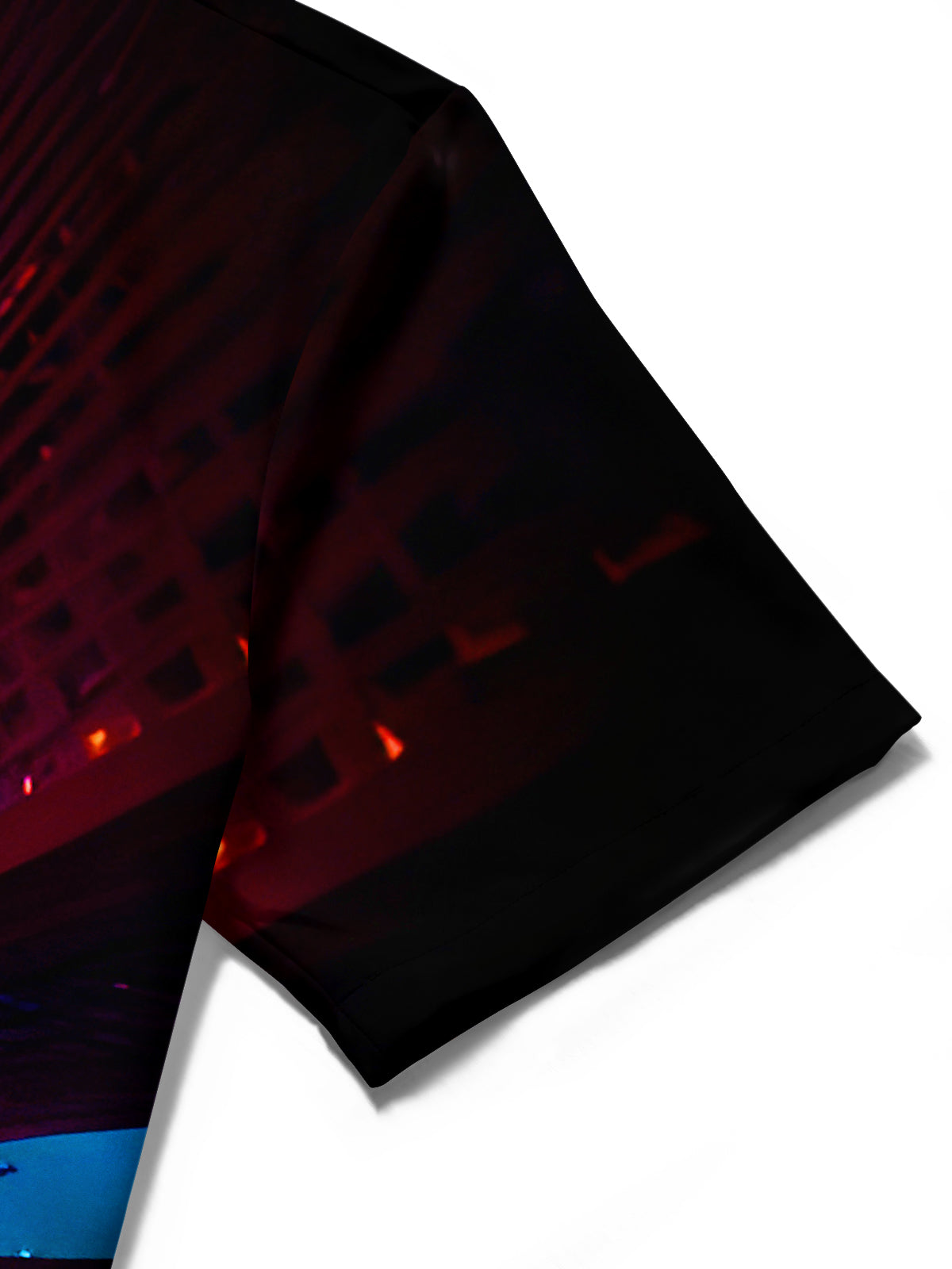 Airplane Fly Over Buildings Men's Pocket Short Sleeve Shirts