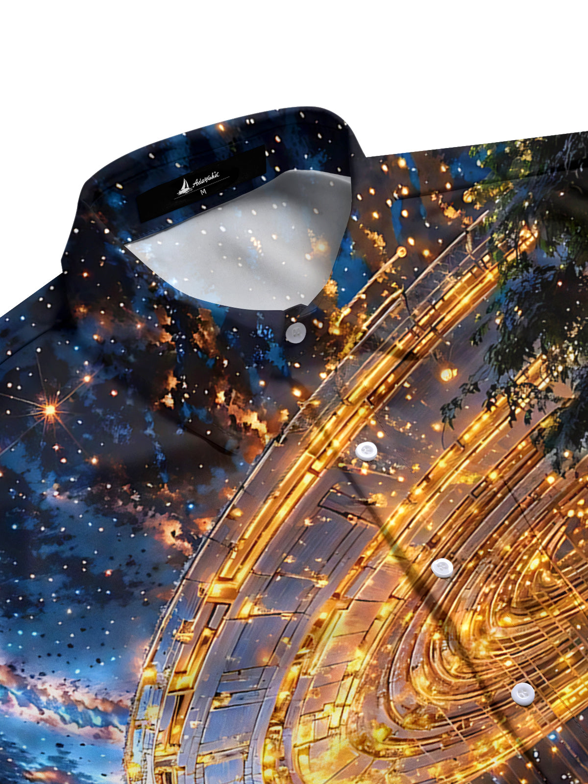 Architectural Print Men's Pocket Short Sleeve Shirts