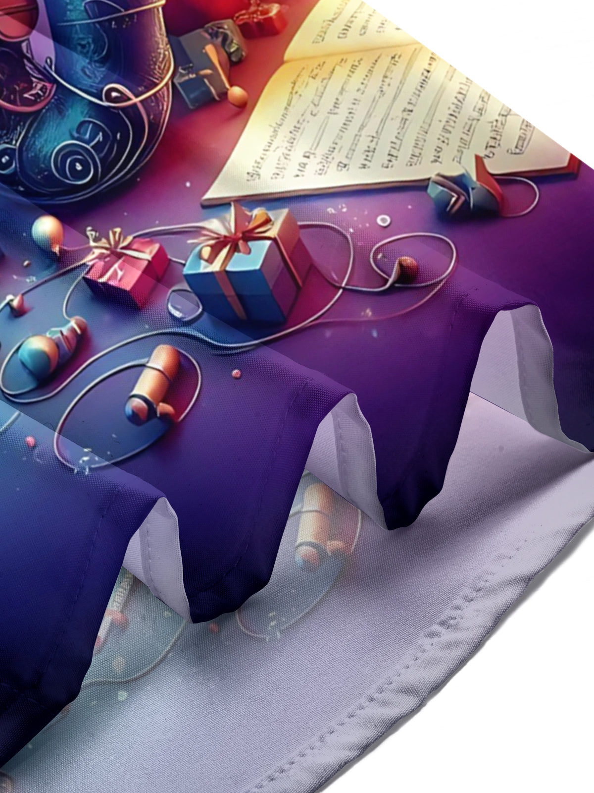 Christmas Saxophone Print Men's Pocket Short Sleeve Shirts