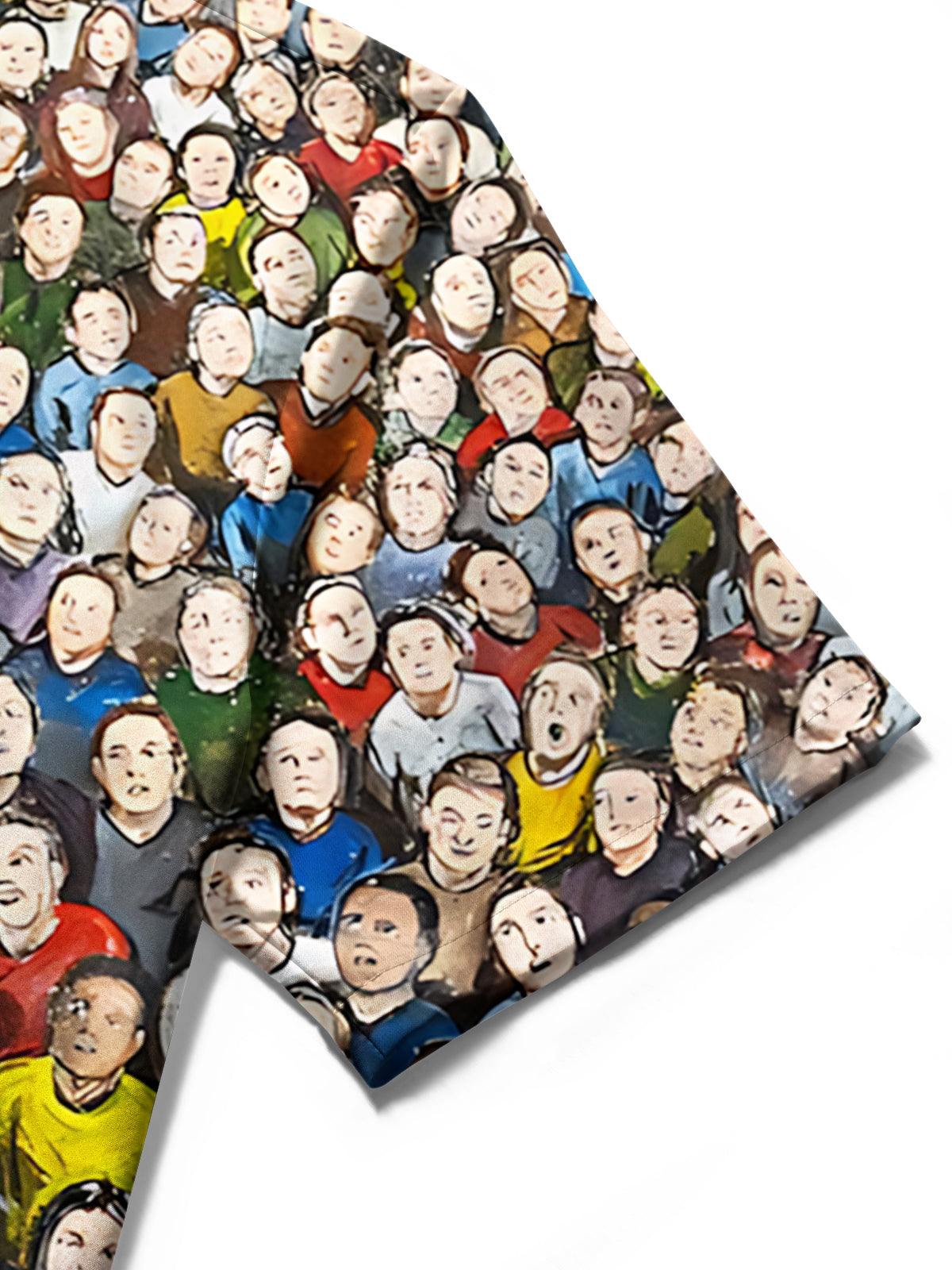 Face Art Print Men's Pocket Short Sleeve Shirts