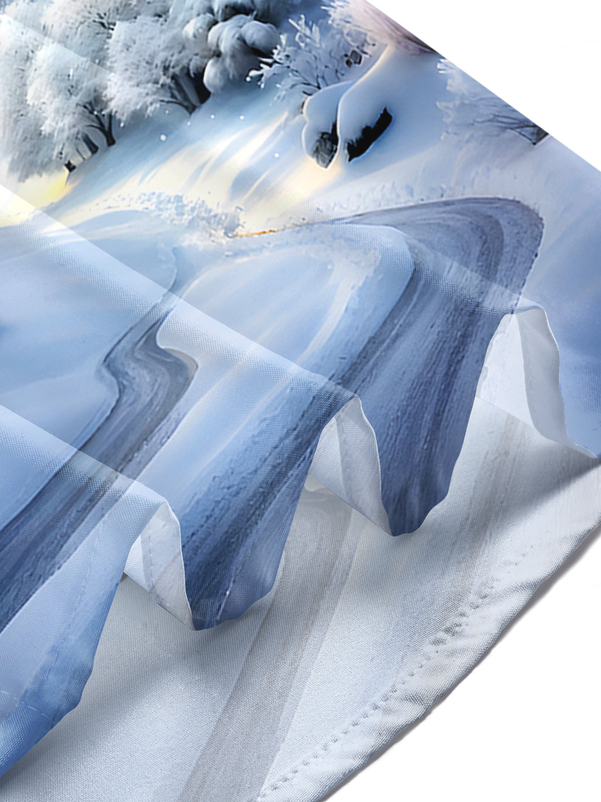 Winter Forest Men's Pocket Long Sleeve Shirts