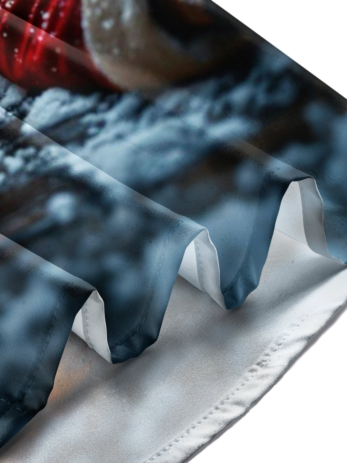 Christmas Santa Claus Print Men's Pocket Short Sleeve Shirts