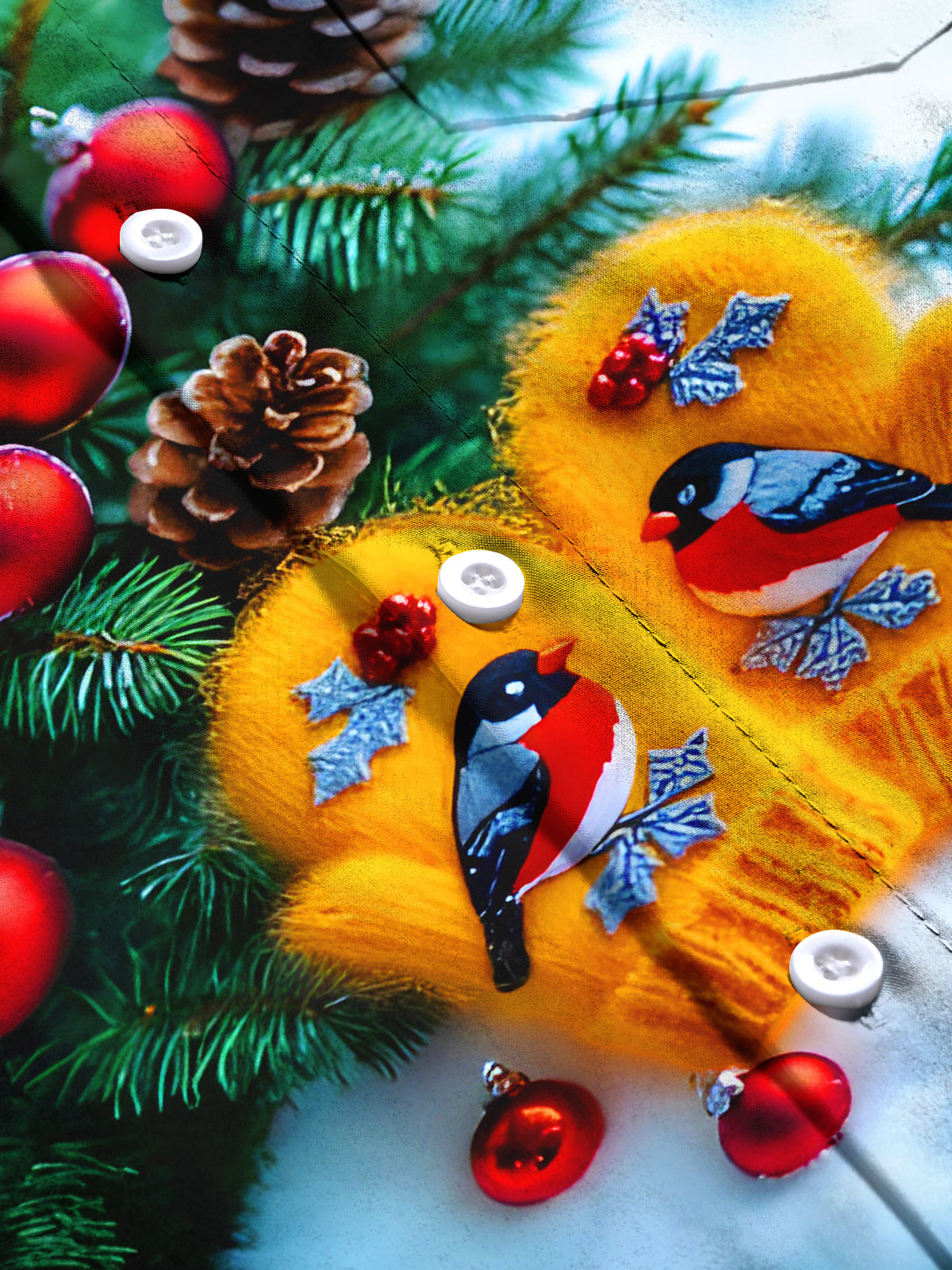 Snowy Bird Gloves Men's Pocket Short Sleeve Shirts