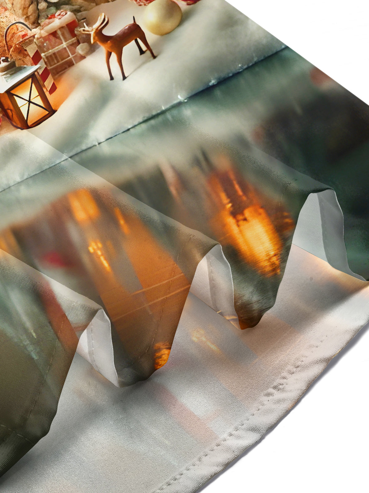 Winter Snow Scene Christmas Tree Xmas Men's Pocket Long Sleeve Shirts