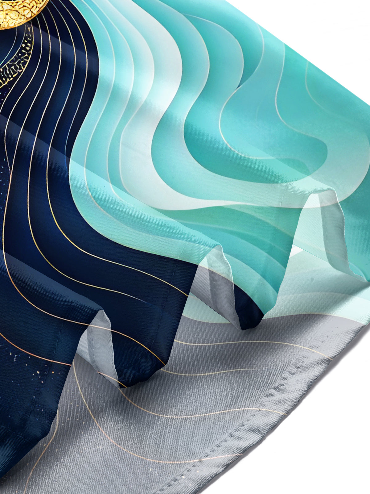 Art Gilded Star Moon Men's Pocket Short Sleeve Shirts