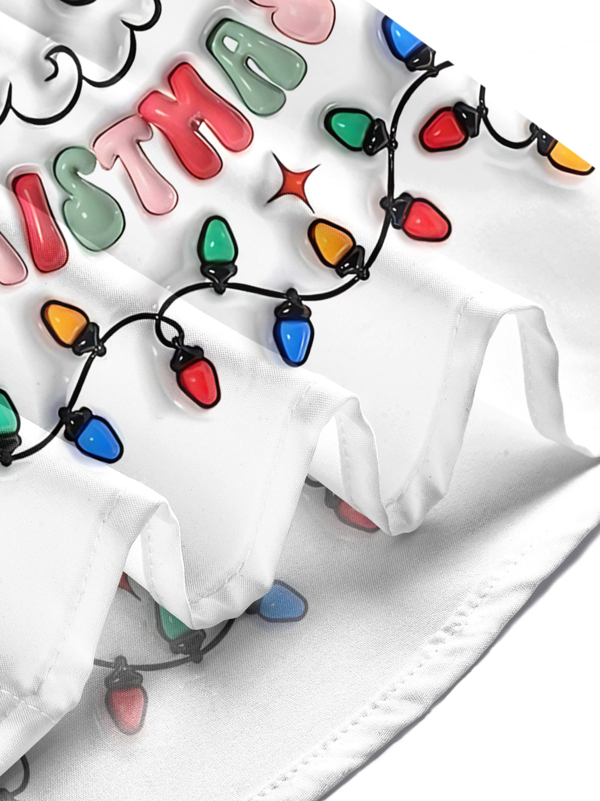 Santa Claus Print Men's Pocket Short Sleeve Shirts