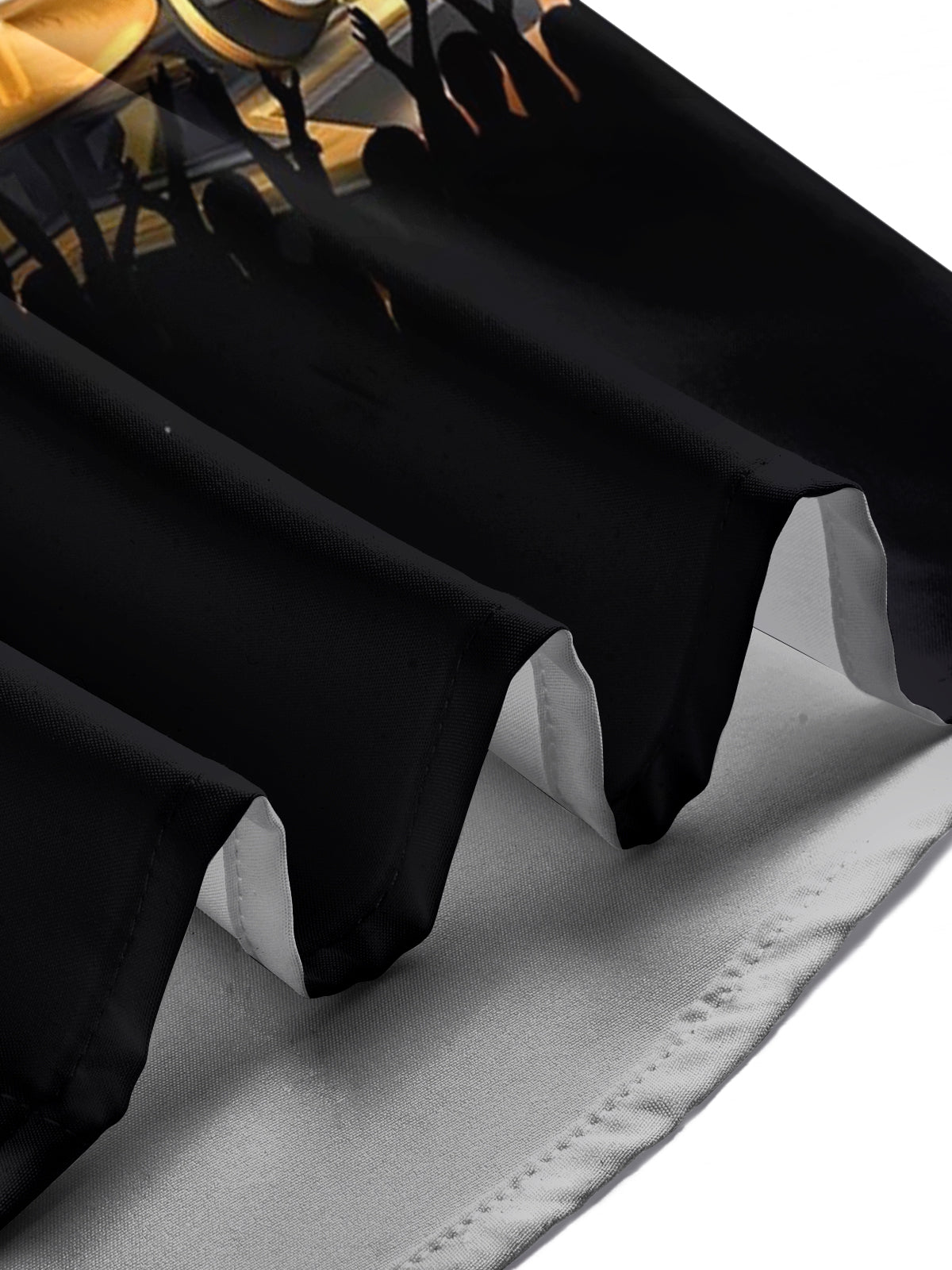 Music Stage Print Men's Pocket Short Sleeve Shirts