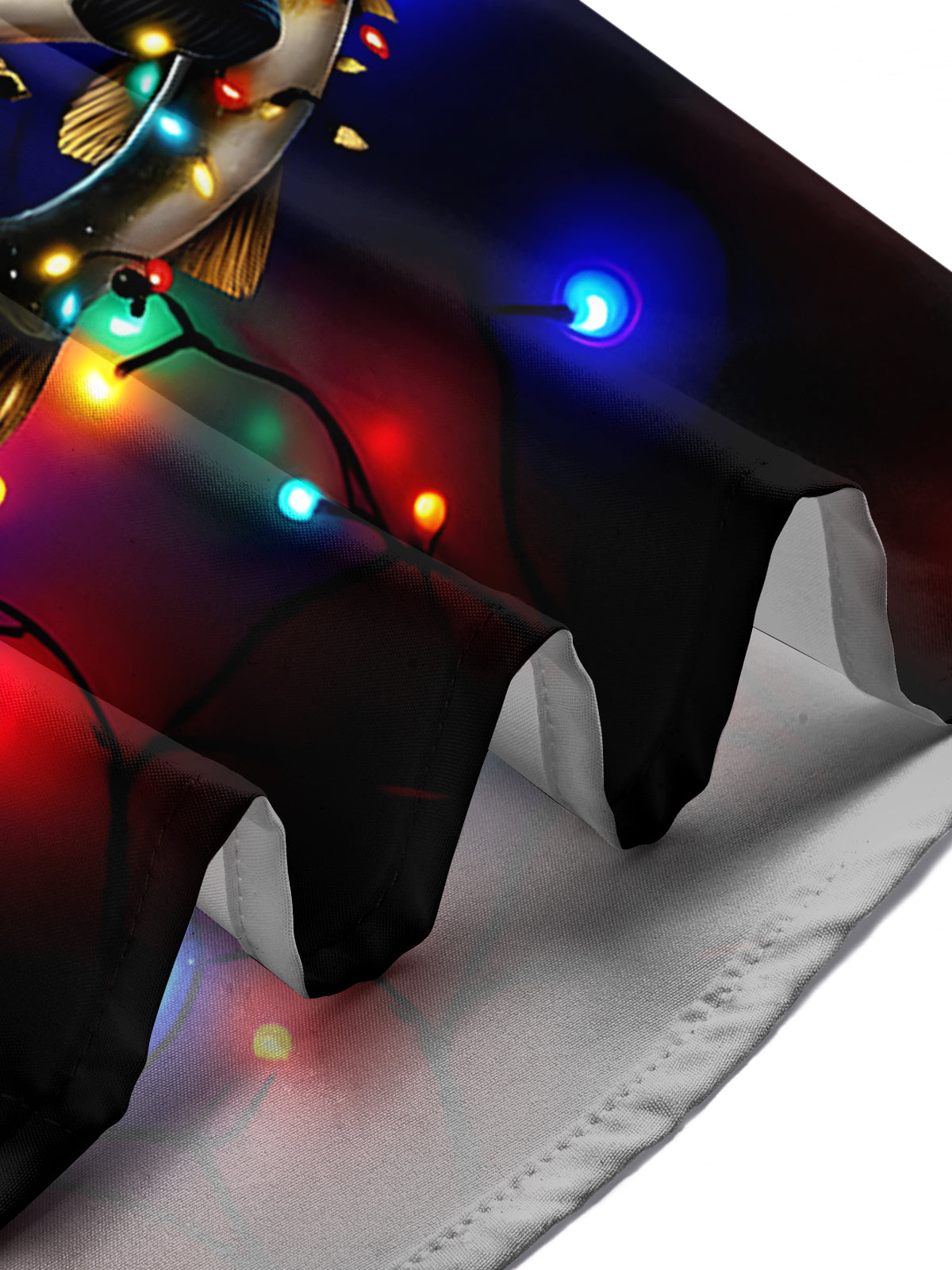 Santa Claus Fish Men's Pocket Short Sleeve Shirts