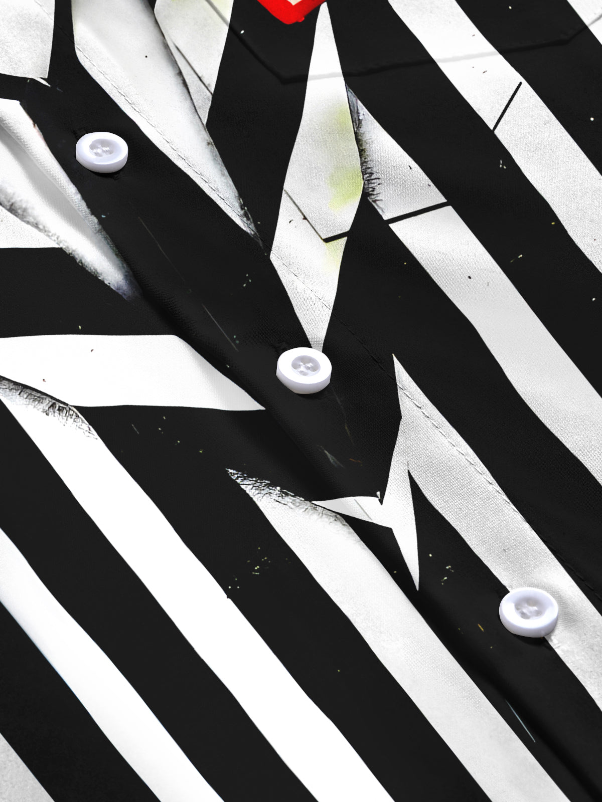 Funny Christmas Costume Men's Pocket Long Sleeve Shirts