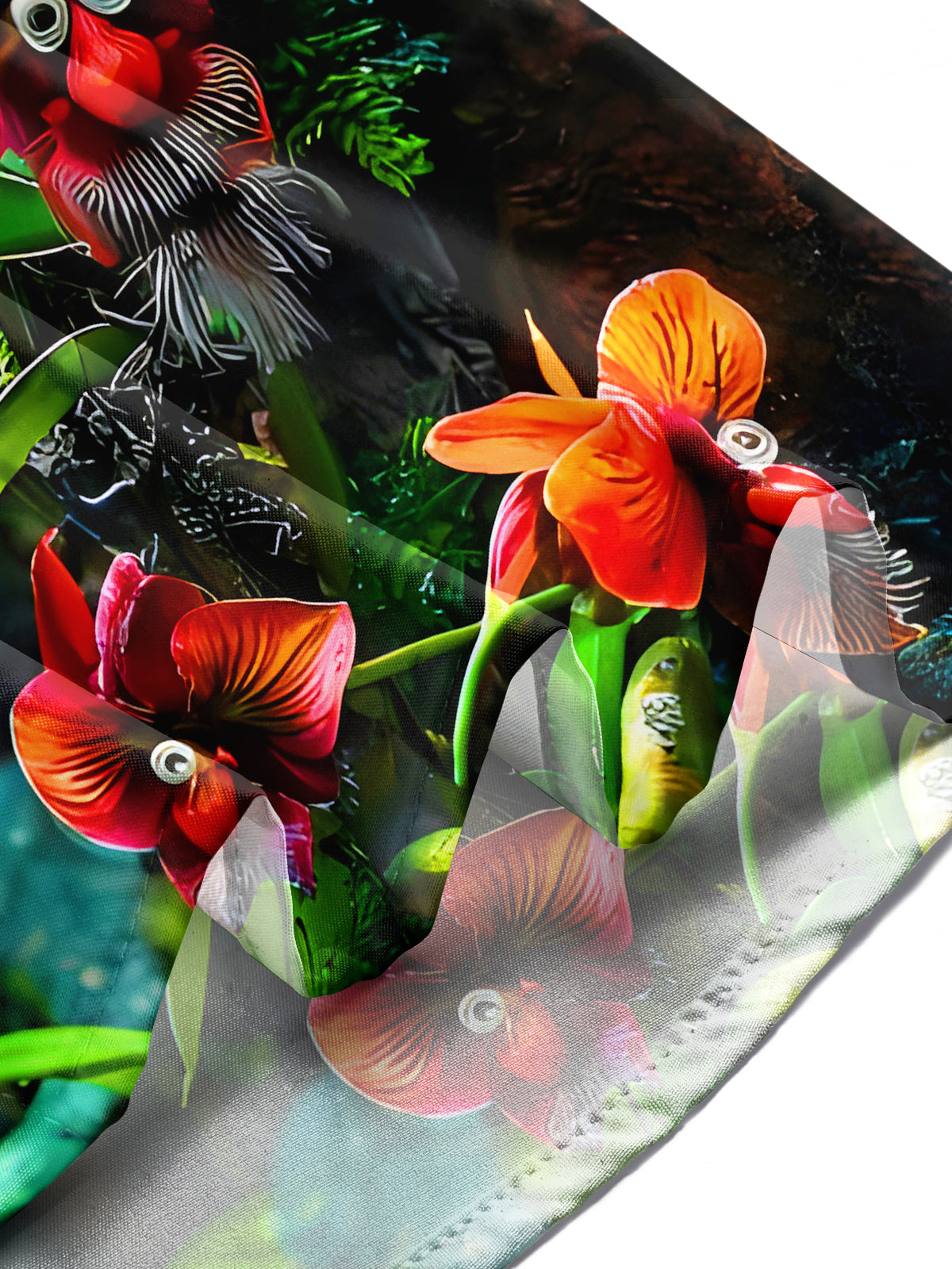 Funny Floral Men's Pocket Short Sleeve Shirts