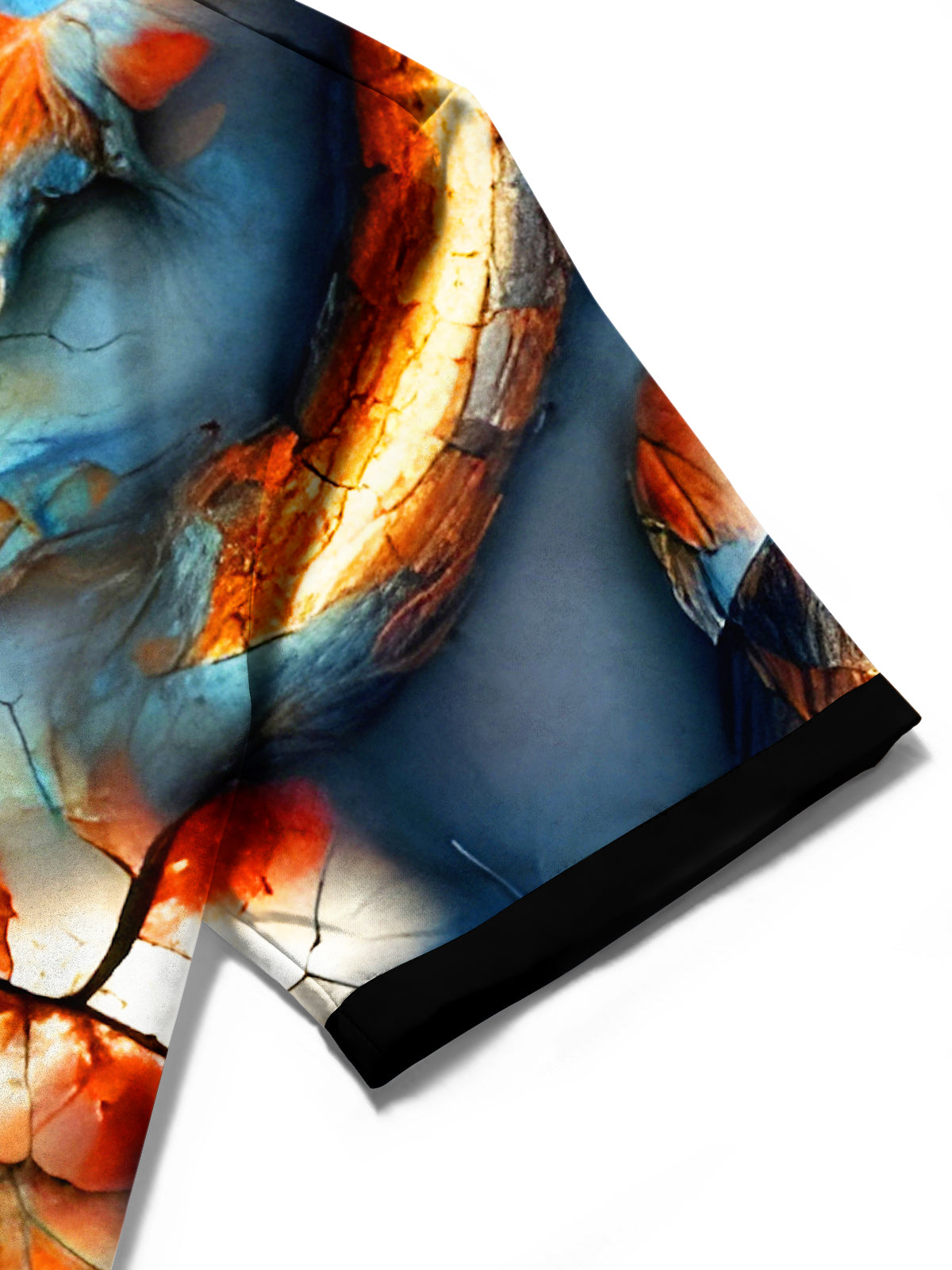 Abstract Crack Men's Pocket Short Sleeve Shirts