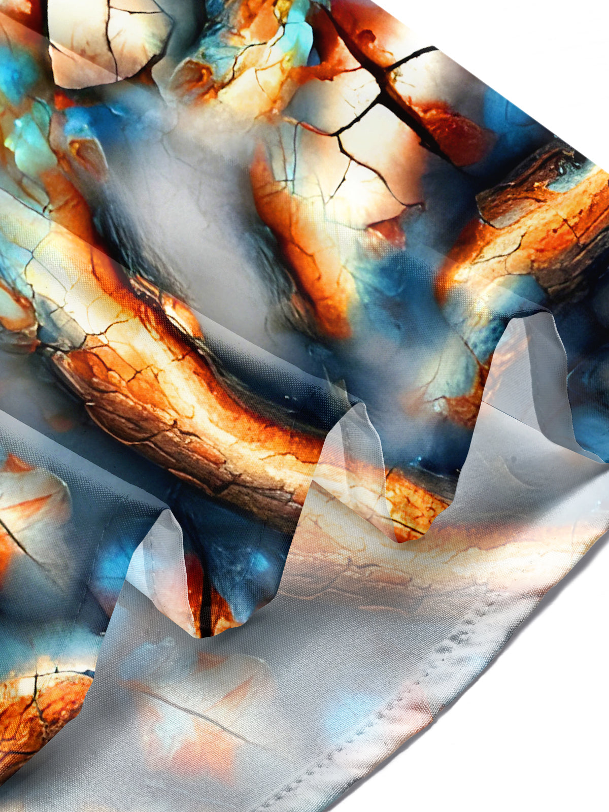 Abstract Crack Men's Pocket Short Sleeve Shirts