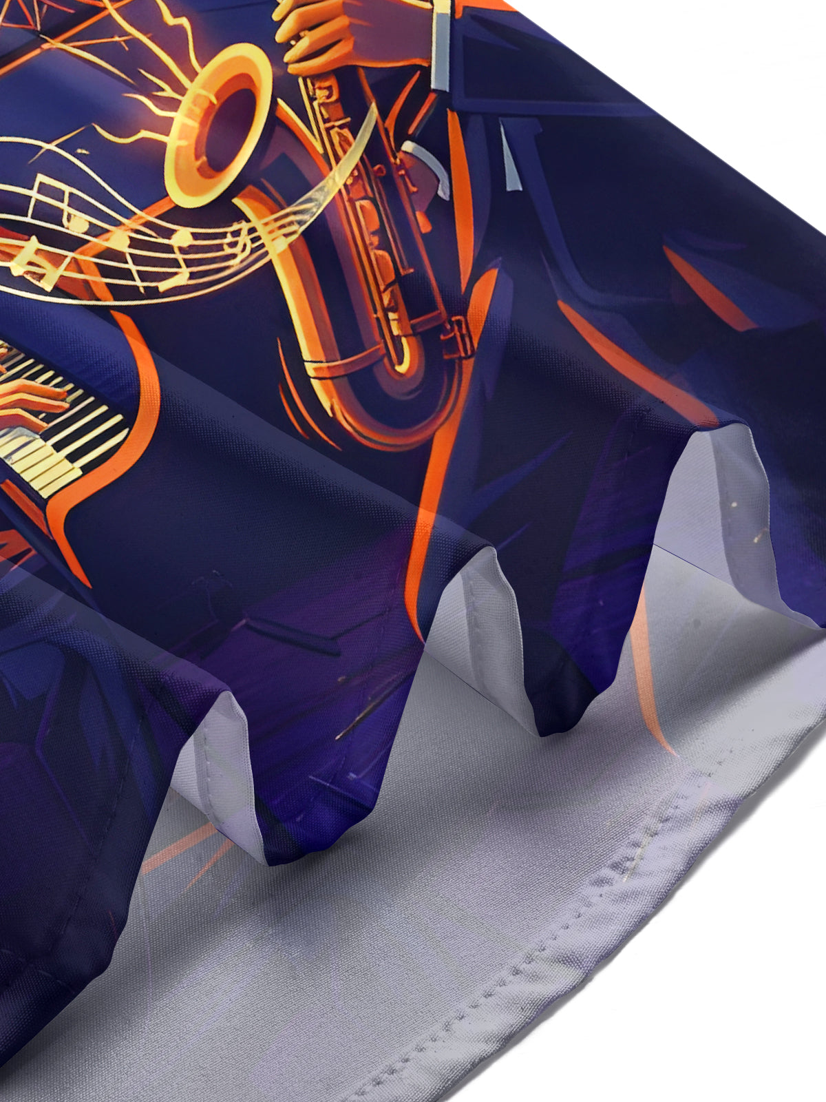 Music Instrument Note Concert Men's Pocket Long Sleeve Shirts