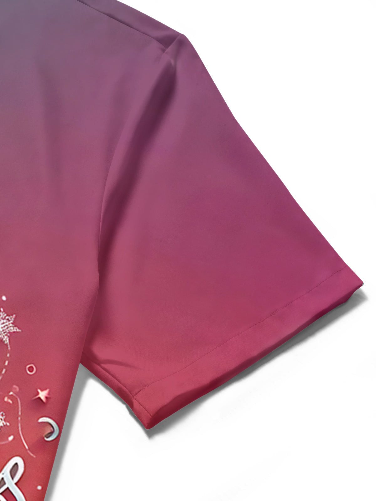 Christmas Microphone Print Men's Pocket Short Sleeve Shirts