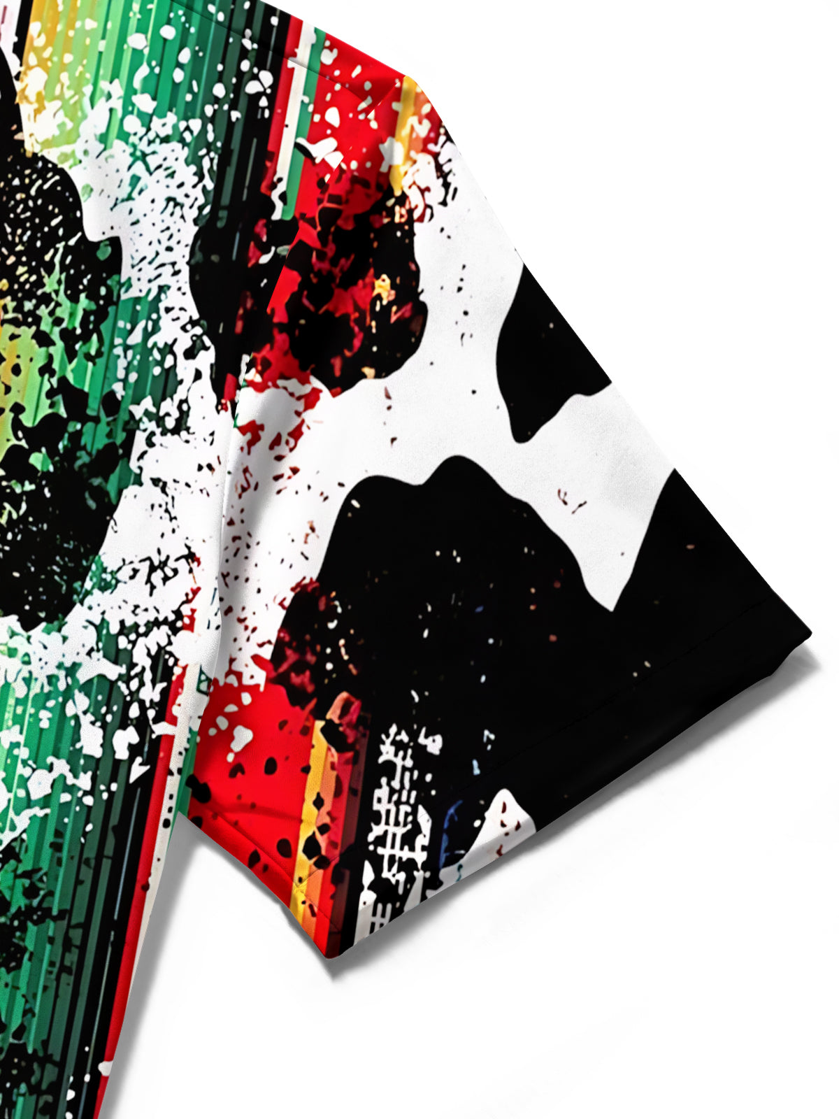 Gradient Print Men's Pocket Short Sleeve Shirts