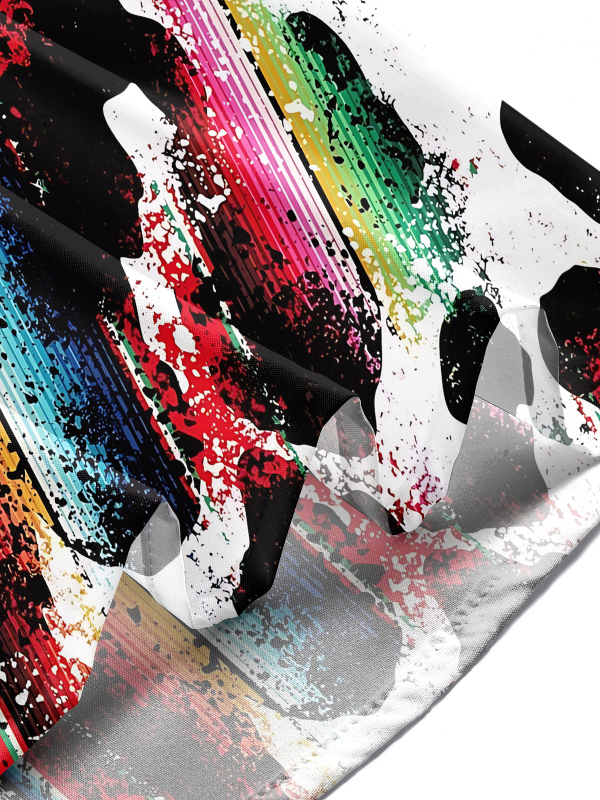 Gradient Print Men's Pocket Short Sleeve Shirts