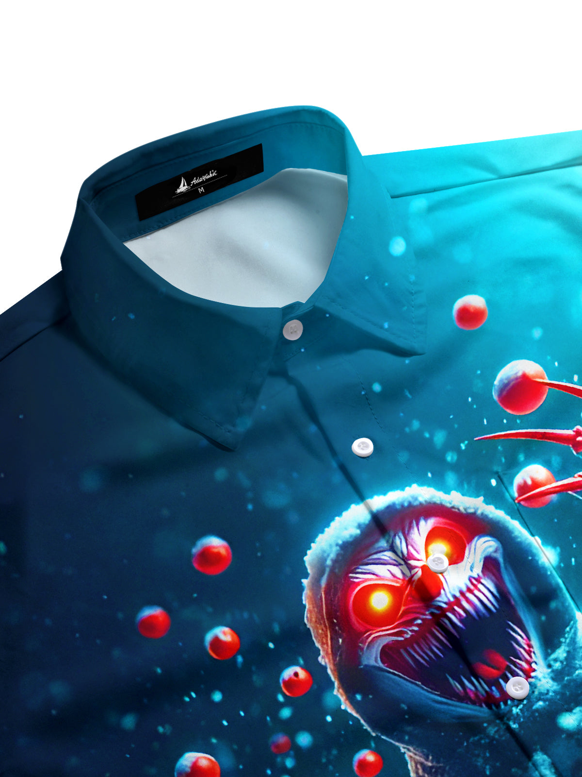 Fun Screaming Snowman Xmas Men's Pocket Short Sleeve Shirts