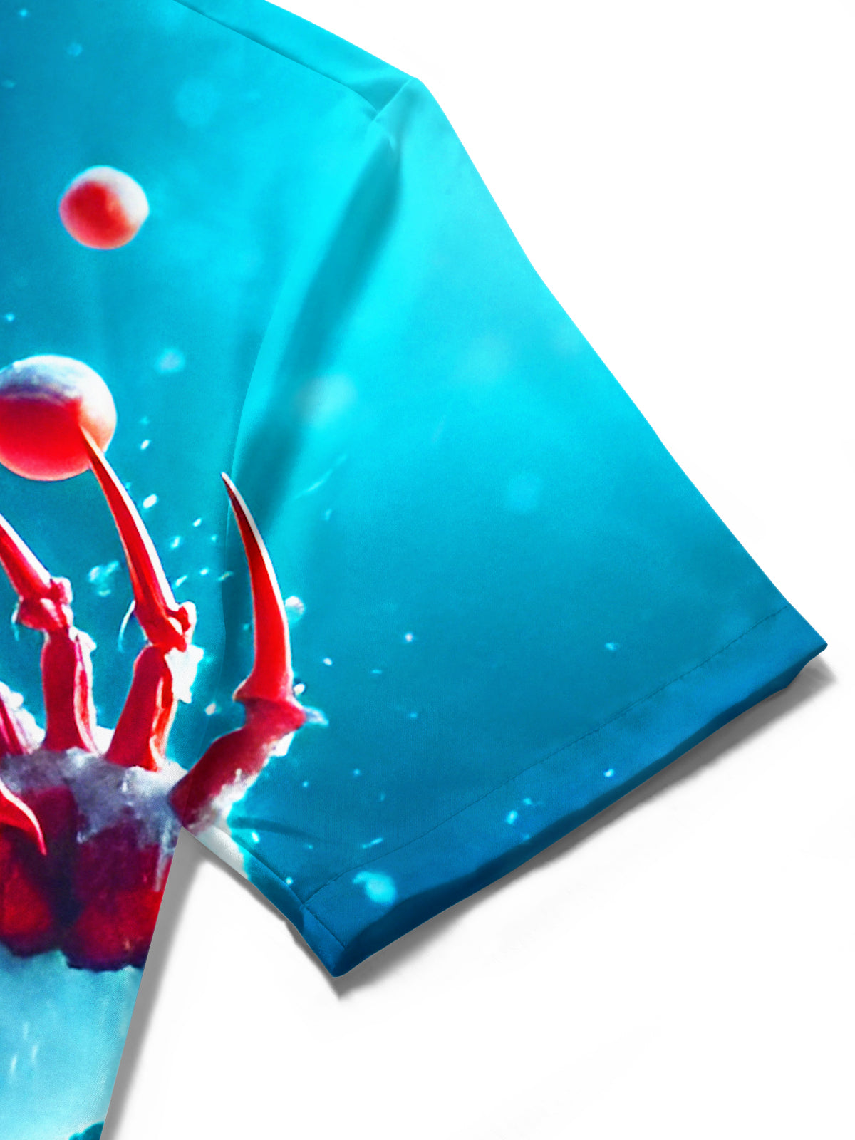 Fun Screaming Snowman Xmas Men's Pocket Short Sleeve Shirts