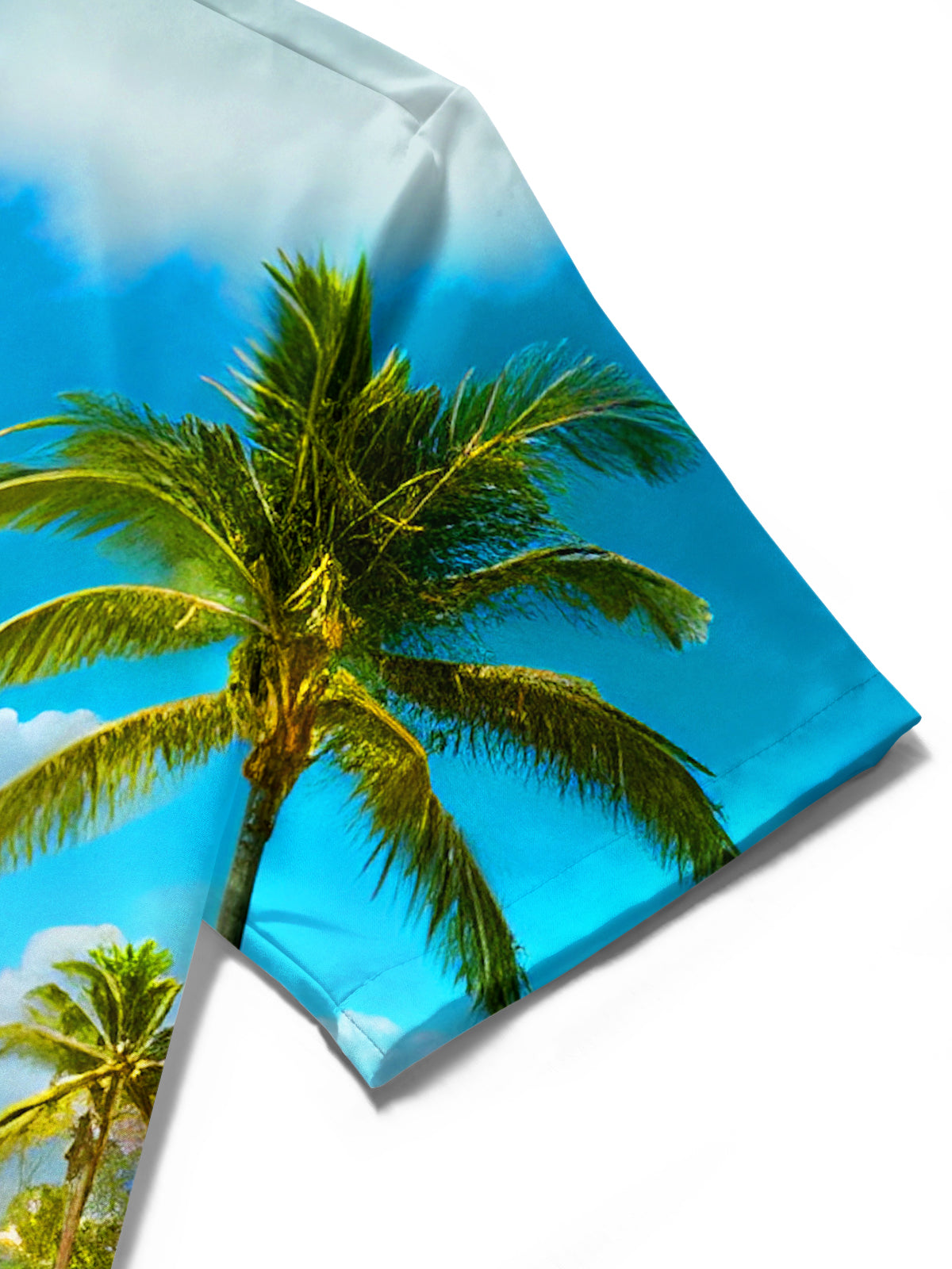 Fun Hawaiian Coconut Tree Clogs Men's Pocket Short Sleeve Shirts