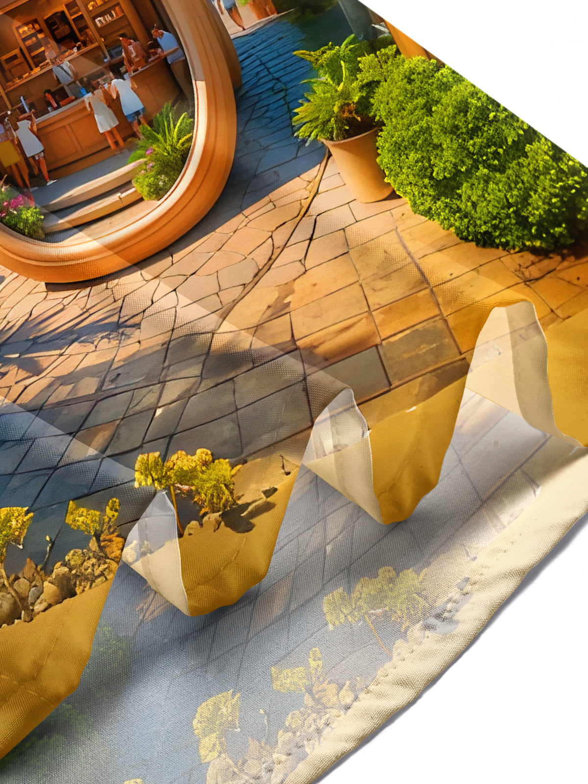 Fun Hawaiian Coconut Tree Clogs Men's Pocket Short Sleeve Shirts