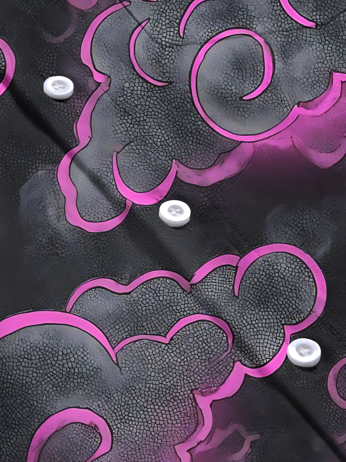 Cloud Print Men's Pocket Long Sleeve Shirts