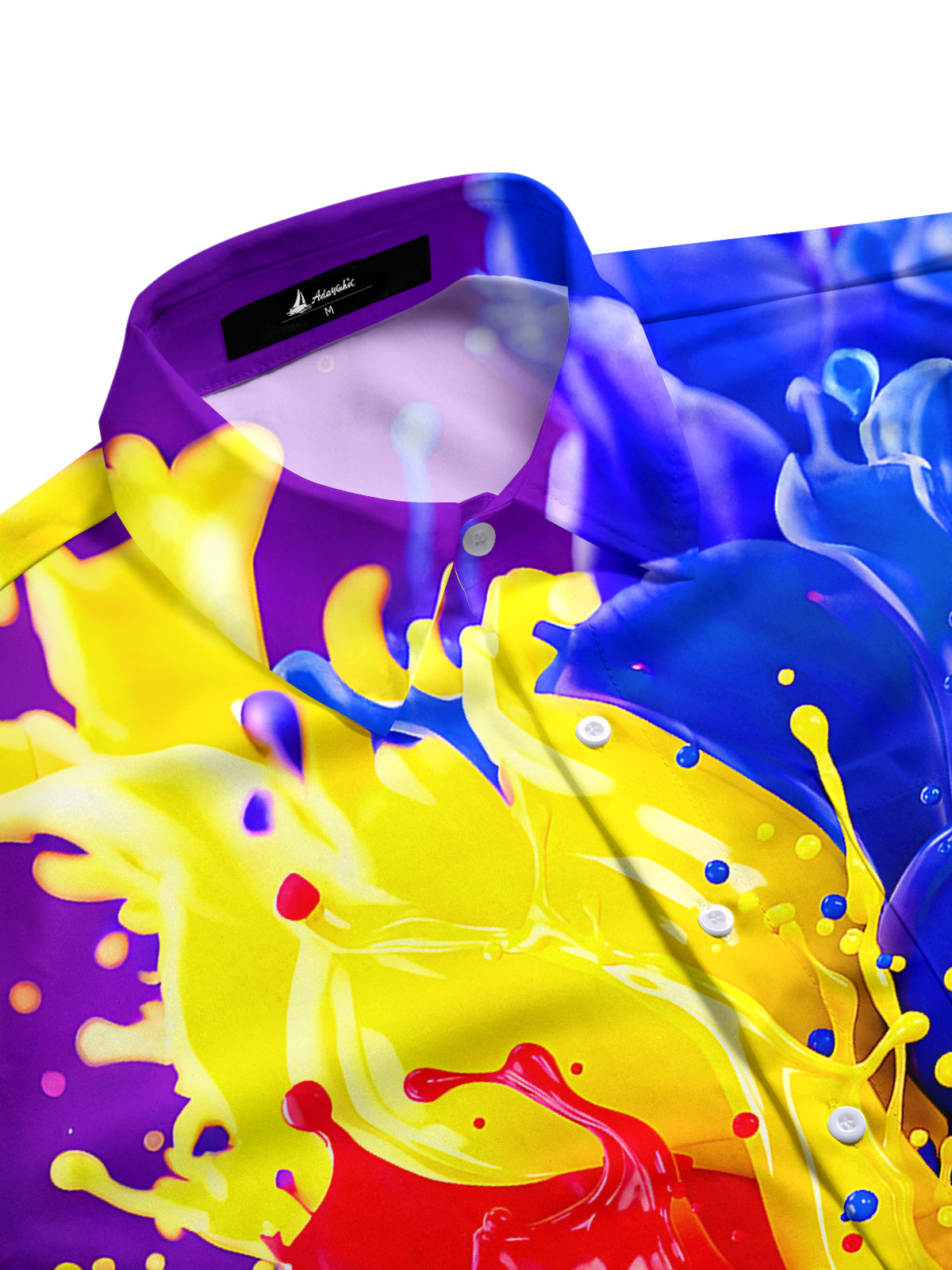 Abstract Men's Pocket Short Sleeve Shirts