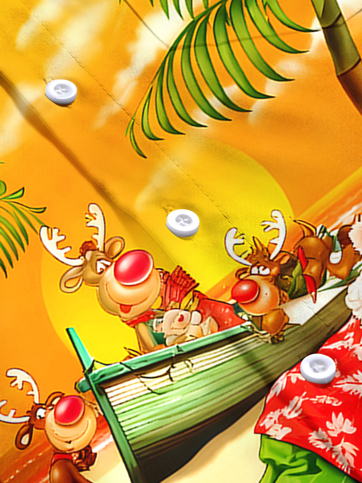 Santa Claus Men's Pocket Short Sleeve Shirts