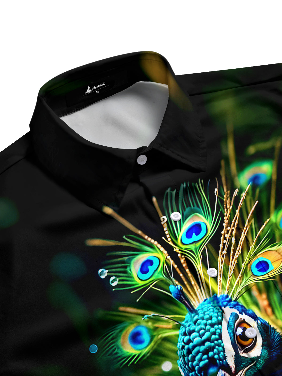 Peacock Men's Pocket Short Sleeve Shirts