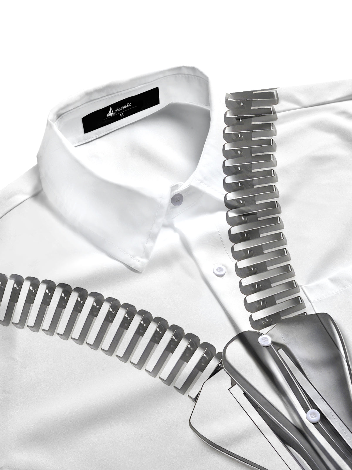 Zipper Men's Pocket Short Sleeve Shirts