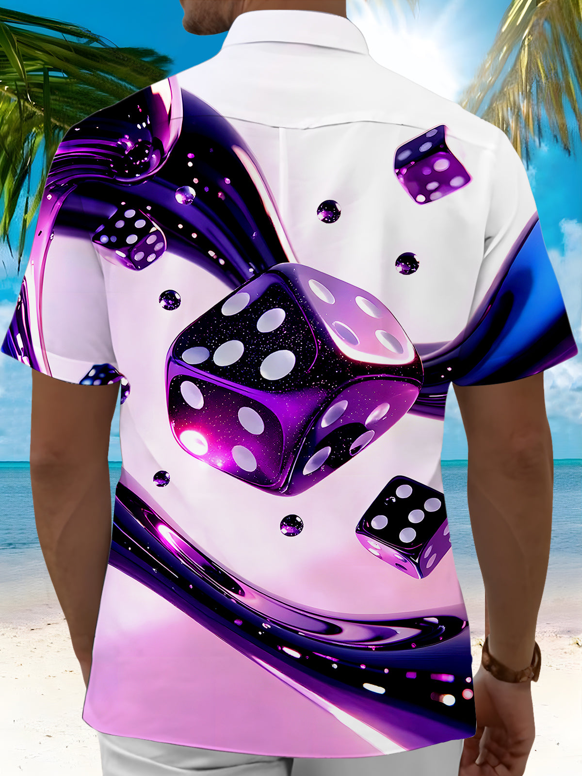 Dice Men's Pocket Short Sleeve Shirts