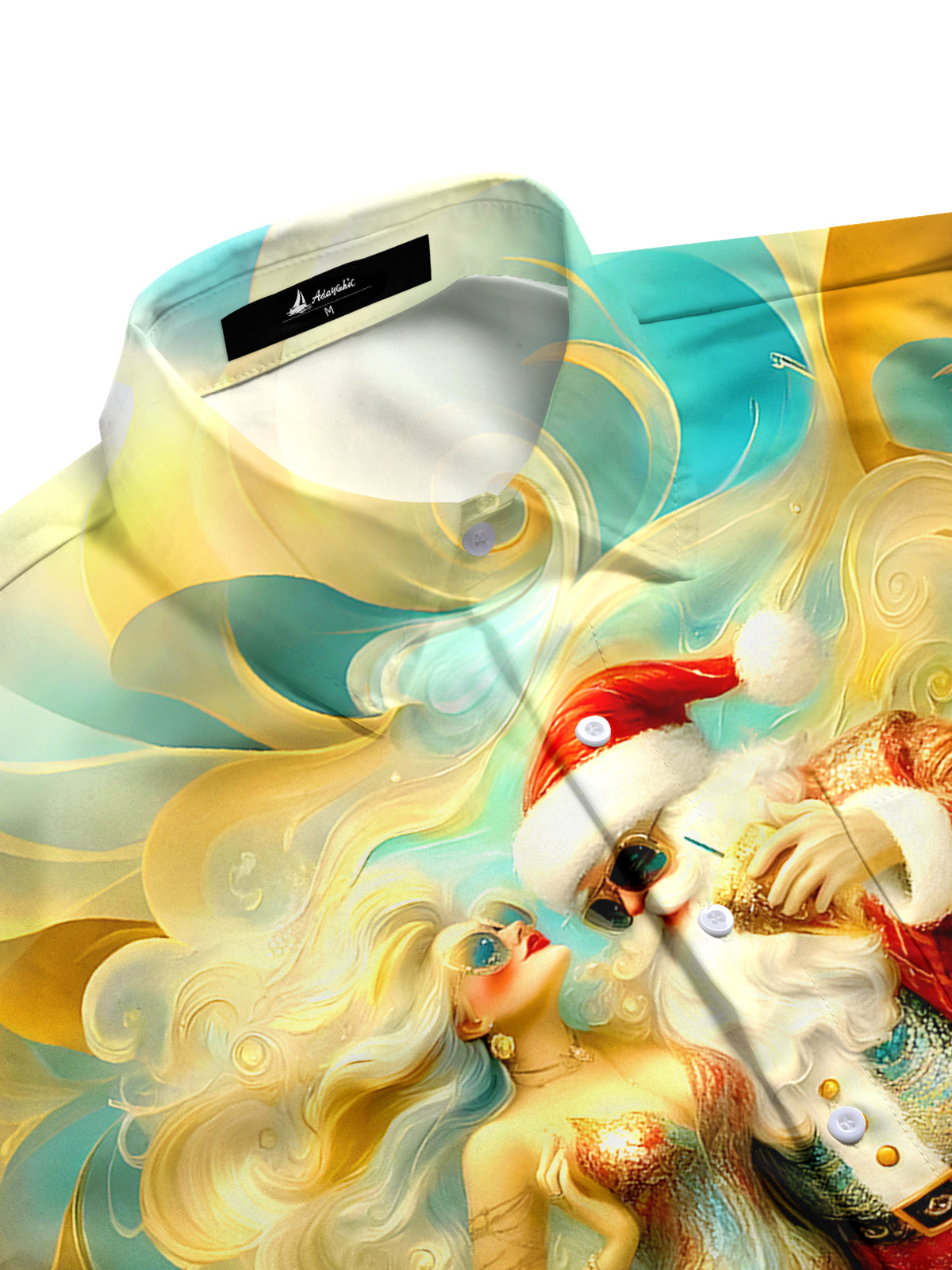 Santa Claus Dances Men's Pocket Short Sleeve Shirts