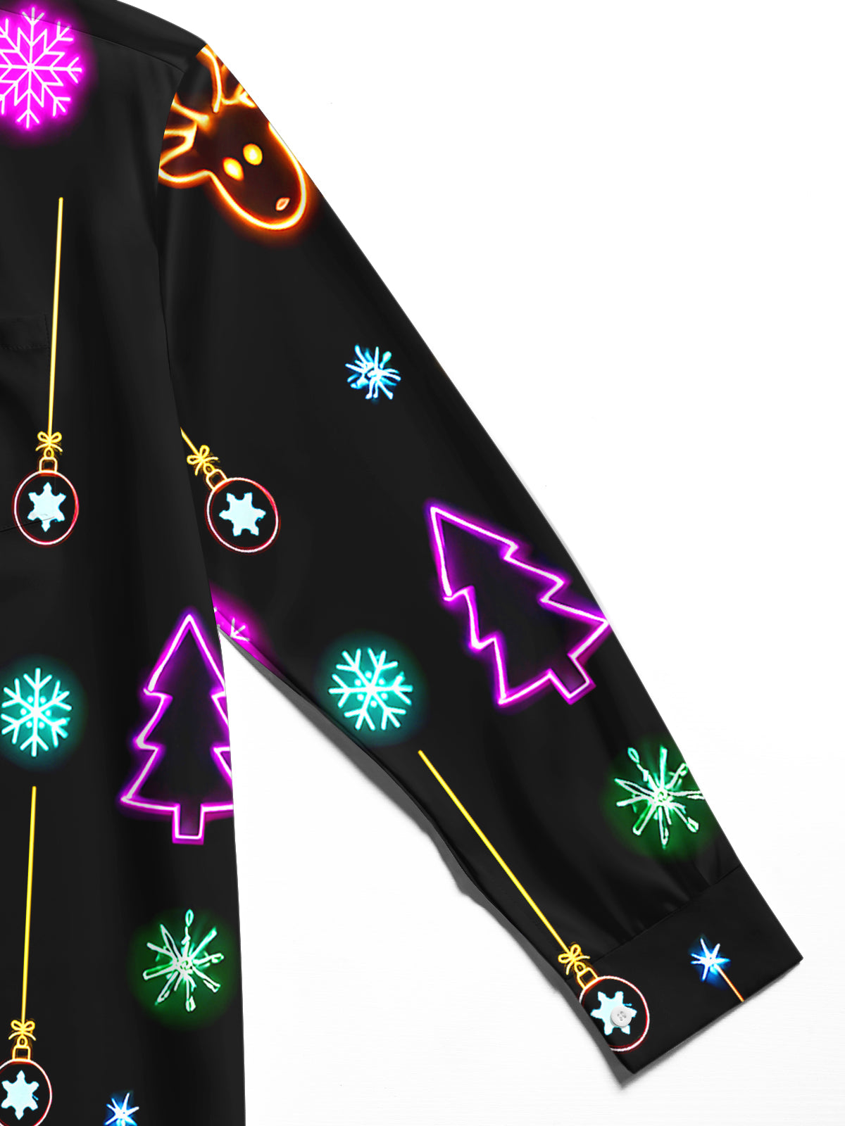 Christmas Men's Pocket Long Sleeve Shirts