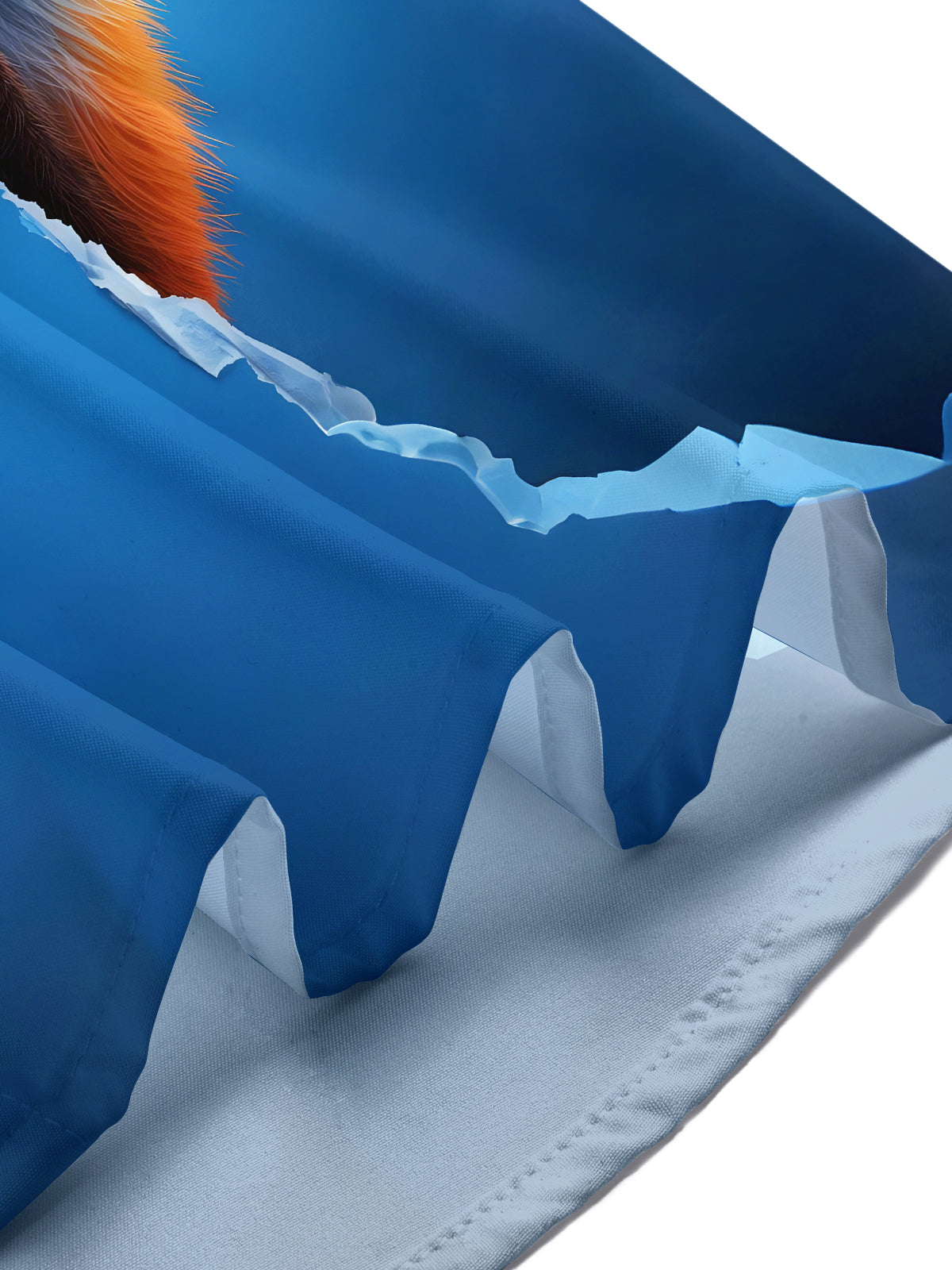 Fun Ice Snow Fox Men's Pocket Short Sleeve Shirts