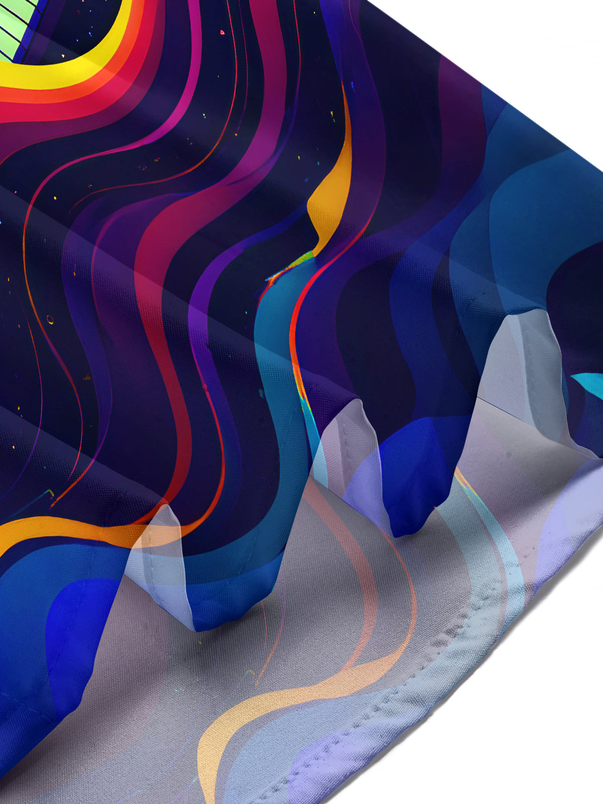 Colorful Stars Music Piano Tape Men's Pocket Long Sleeve Shirts